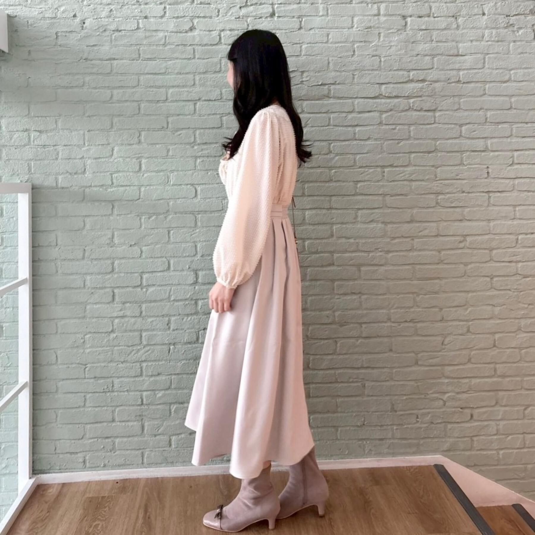 Couture broach「【通勤・ラメジャカード】ドッキングワンピース」|ワンピース|