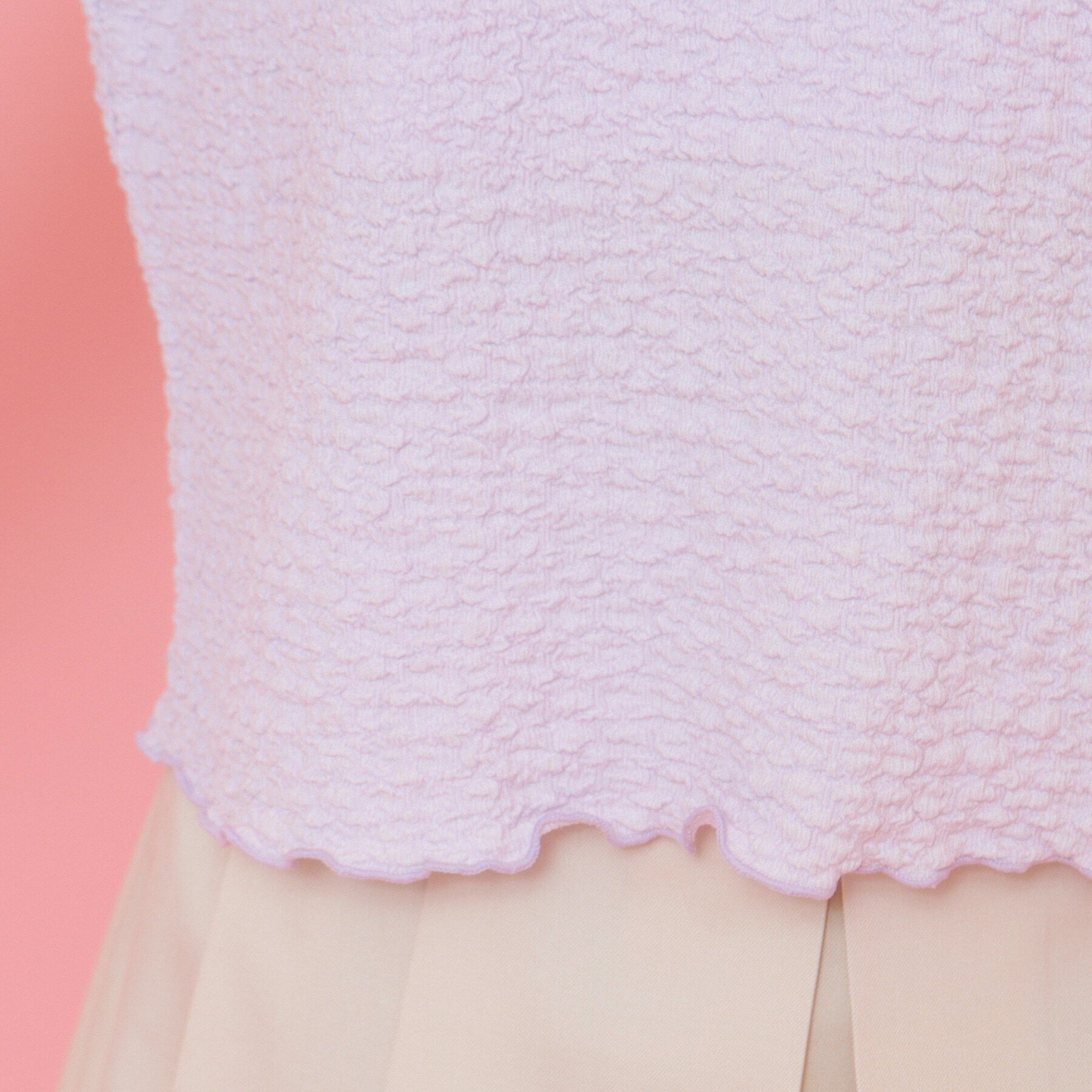 PINK-latte「【ニコラ10月号掲載/セットアイテム／2WAY】リボンプルオーバー」|Tシャツ・カットソー|