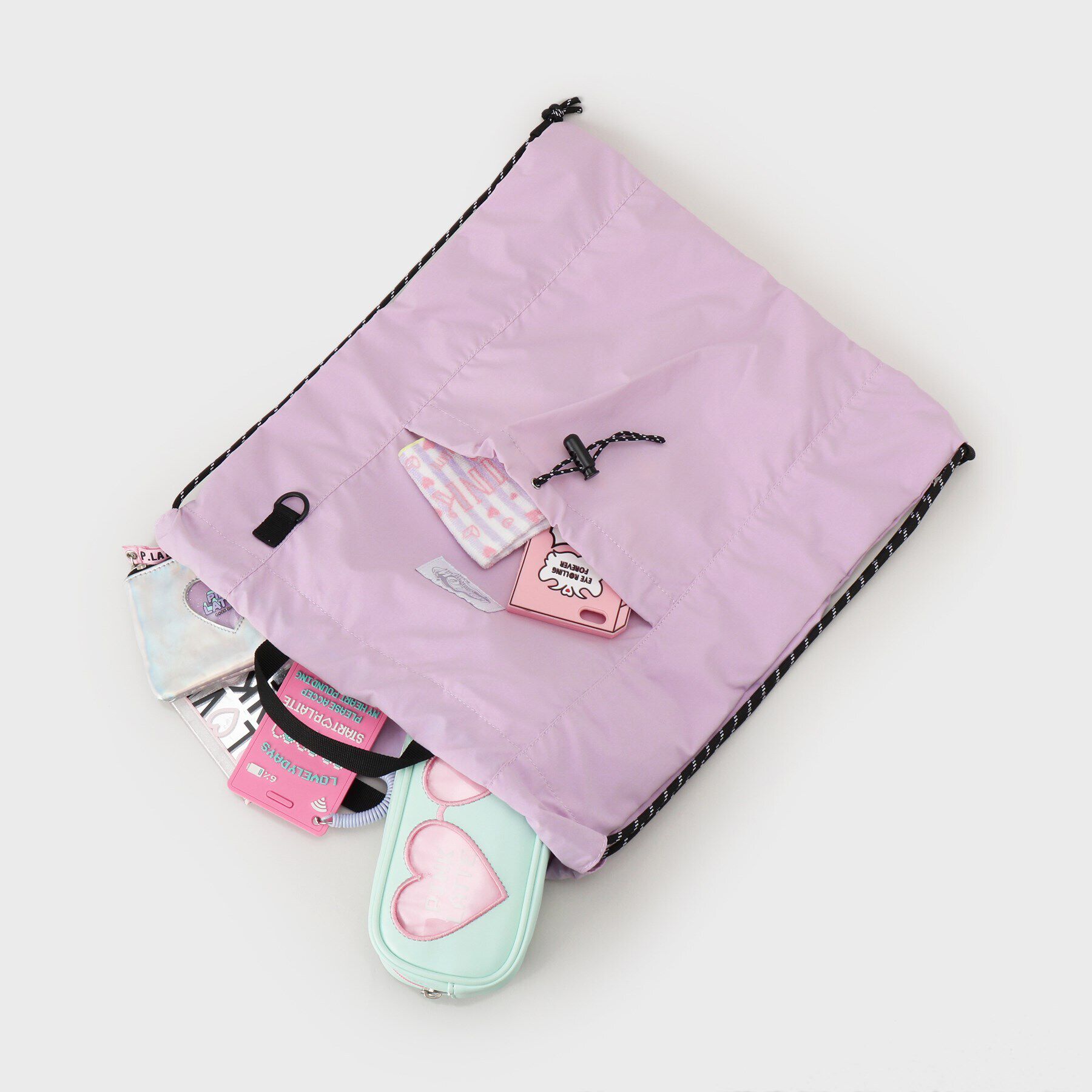 PINK-latte「ドロストナップサック」|リュック|