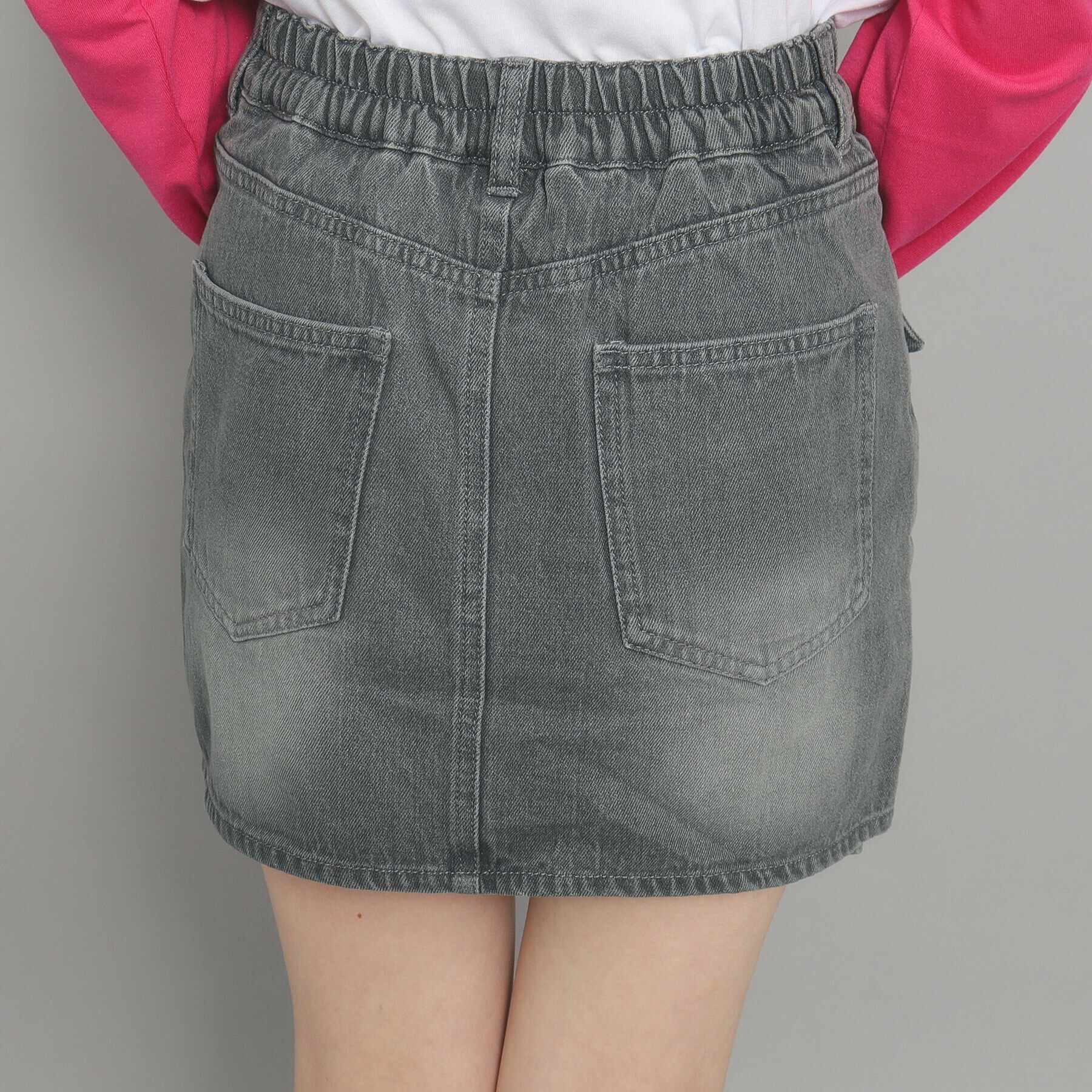 PINK-latte「【インナー付き】デニムカーゴスカート」|スカート|