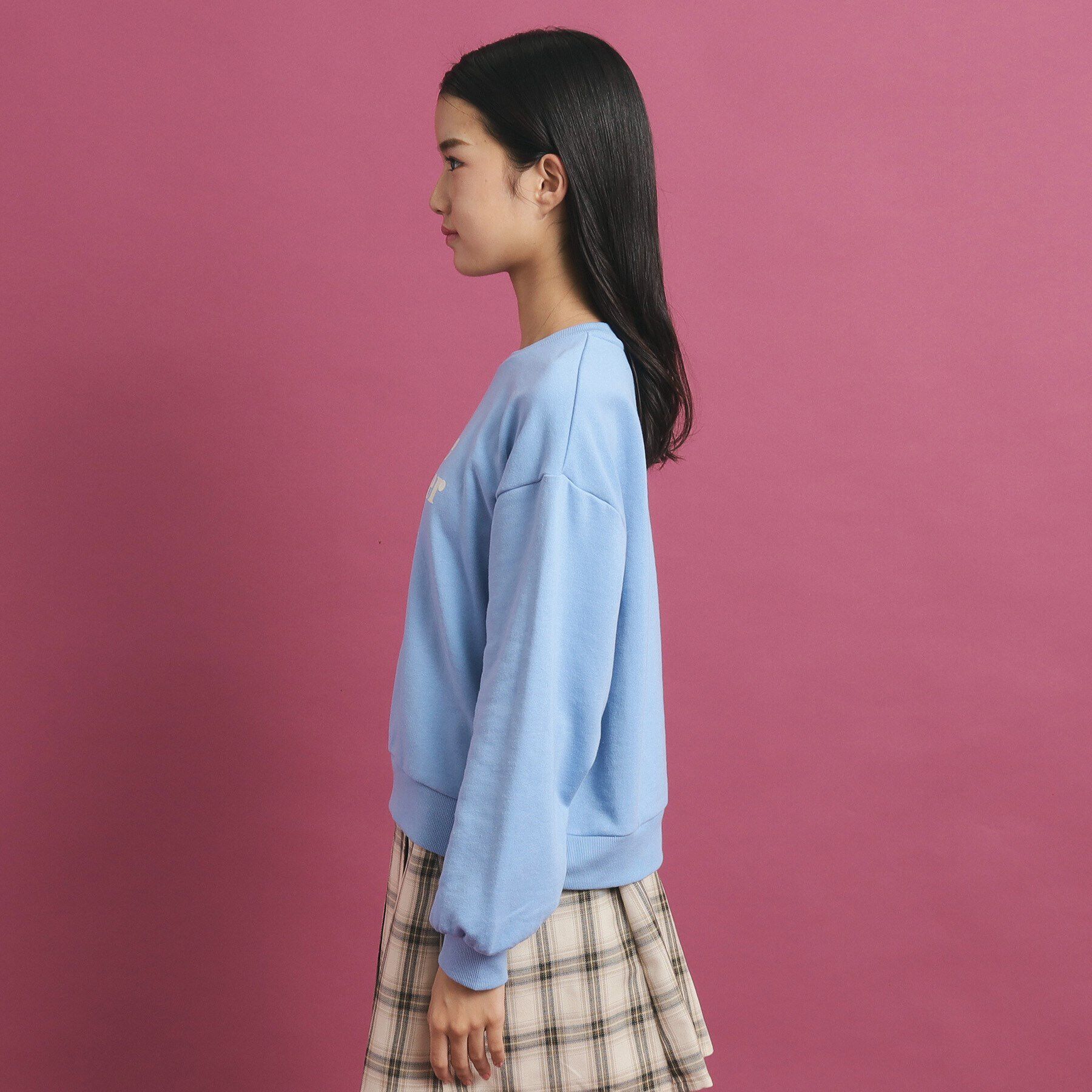 PINK-latte「リンガー裏毛プルオーバー」|Tシャツ・カットソー|