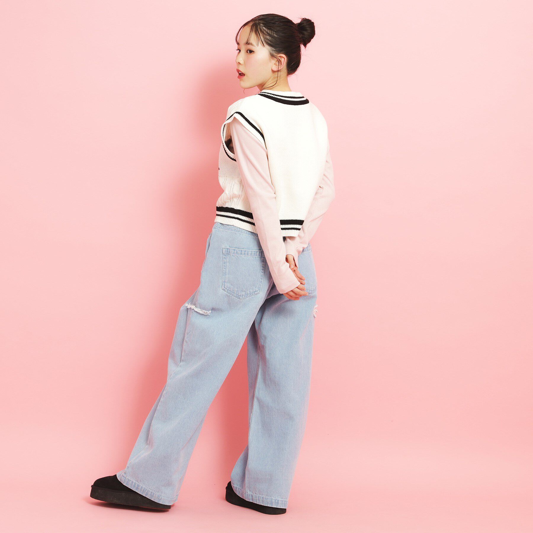 PINK-latte「【アソート】ニットベスト」|ベスト・ジレ|