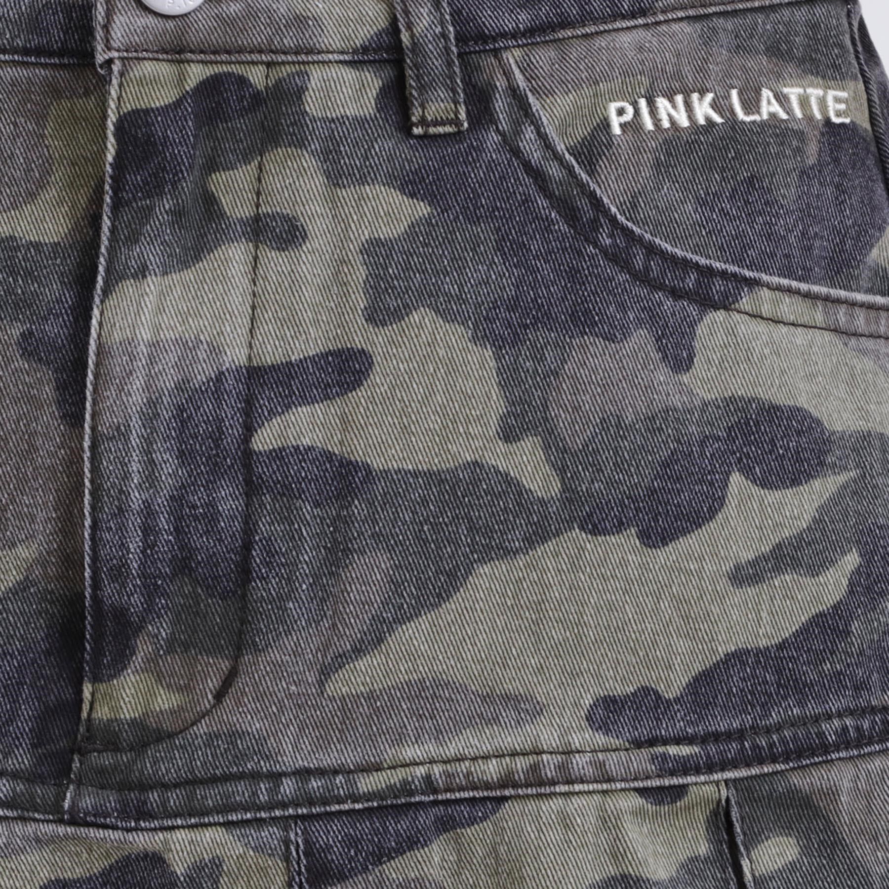 PINK-latte「デニム裾プリーツスカート」|スカート|