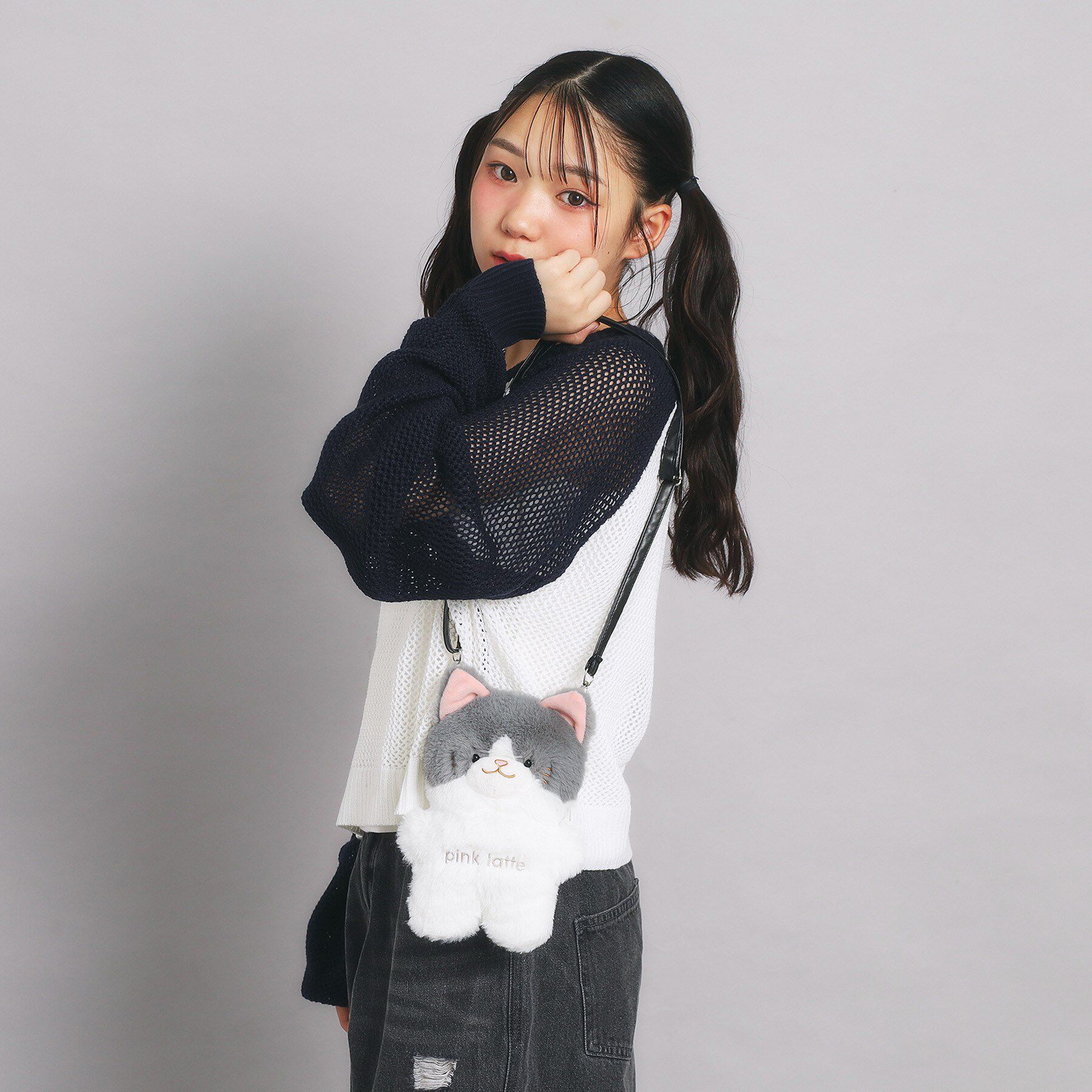 PINK-latte「ぬいぐるみショルダー」|ショルダー・メッセンジャー|