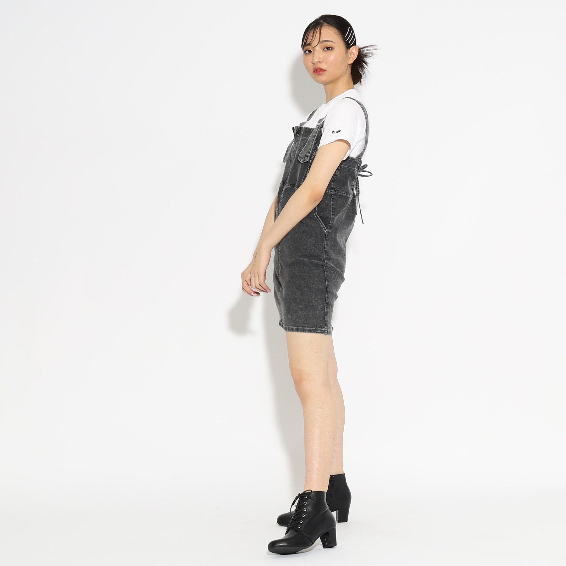 PINK-latte「太ヒールブーツ」|ショートブーツ|