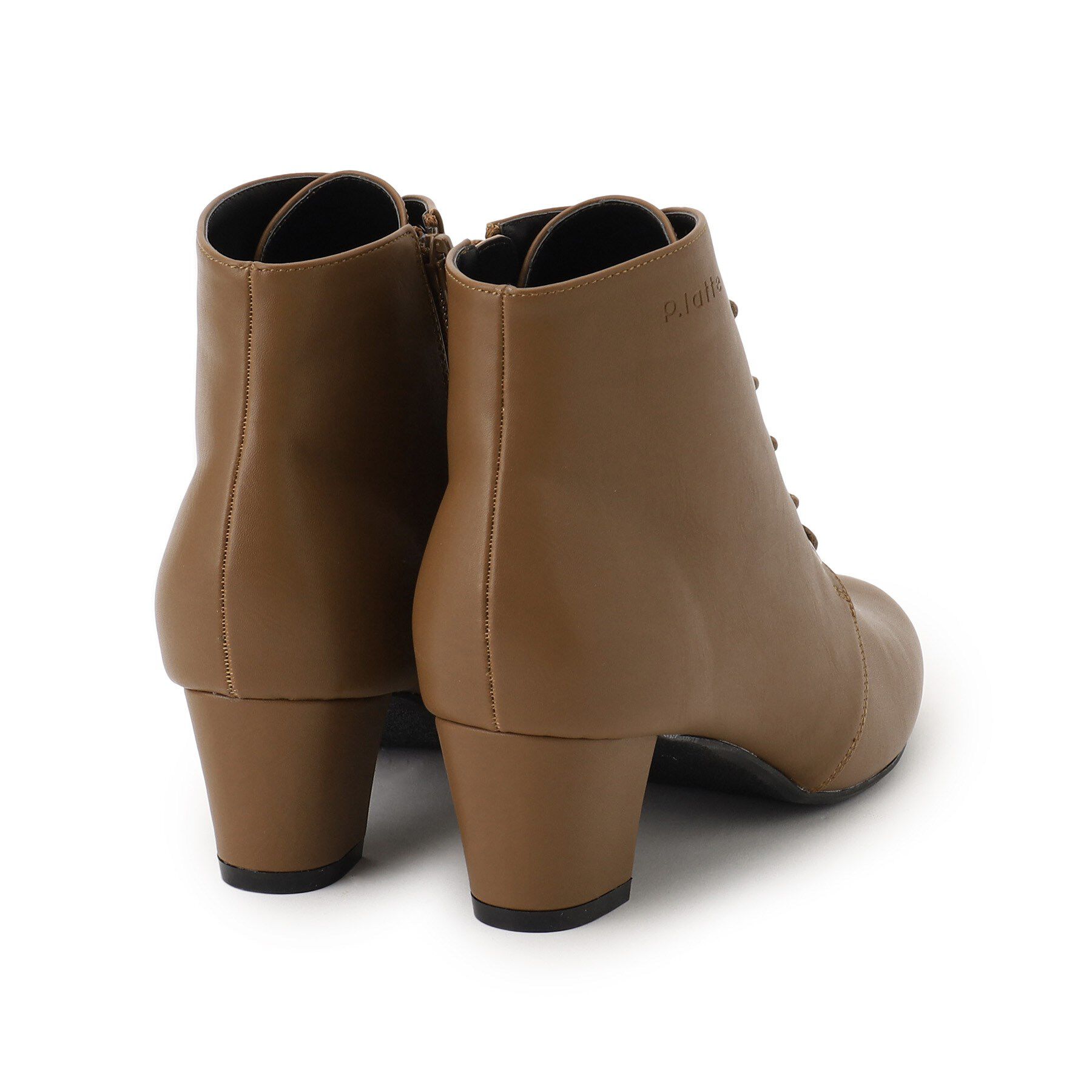 PINK-latte「太ヒールブーツ」|ショートブーツ|