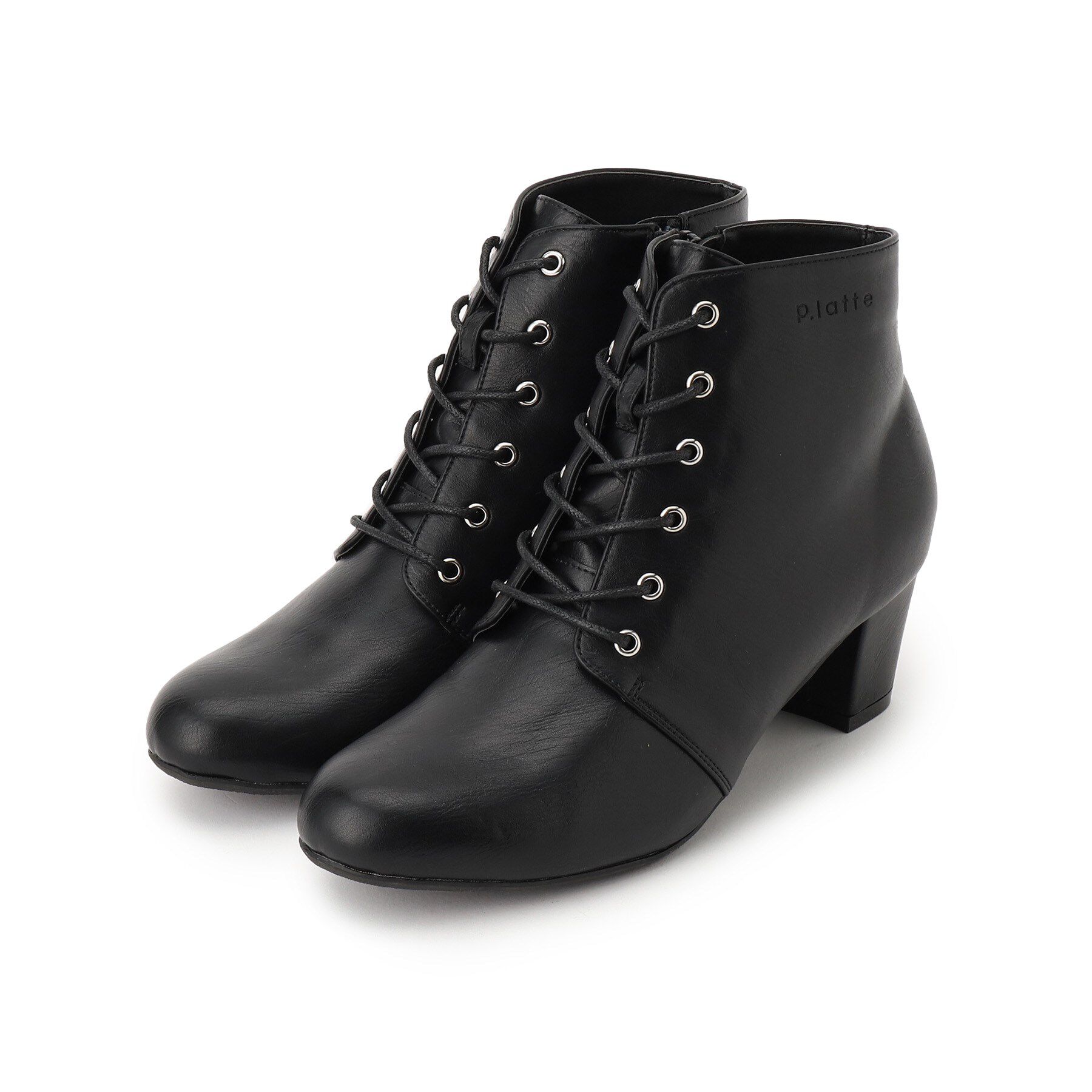 PINK-latte「太ヒールブーツ」|ショートブーツ|