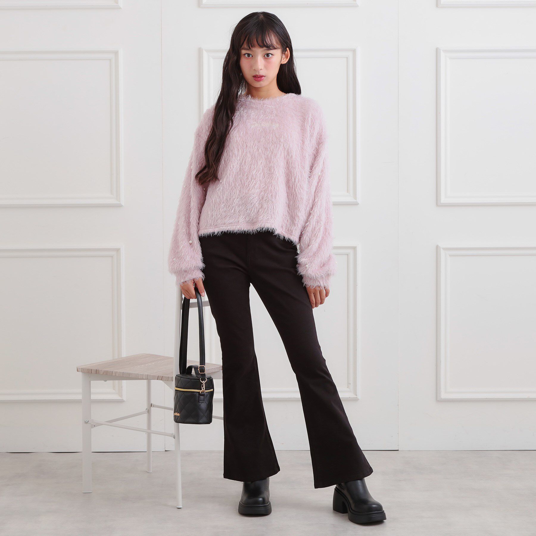 PINK-latte「フレアデニムパンツ」|その他|