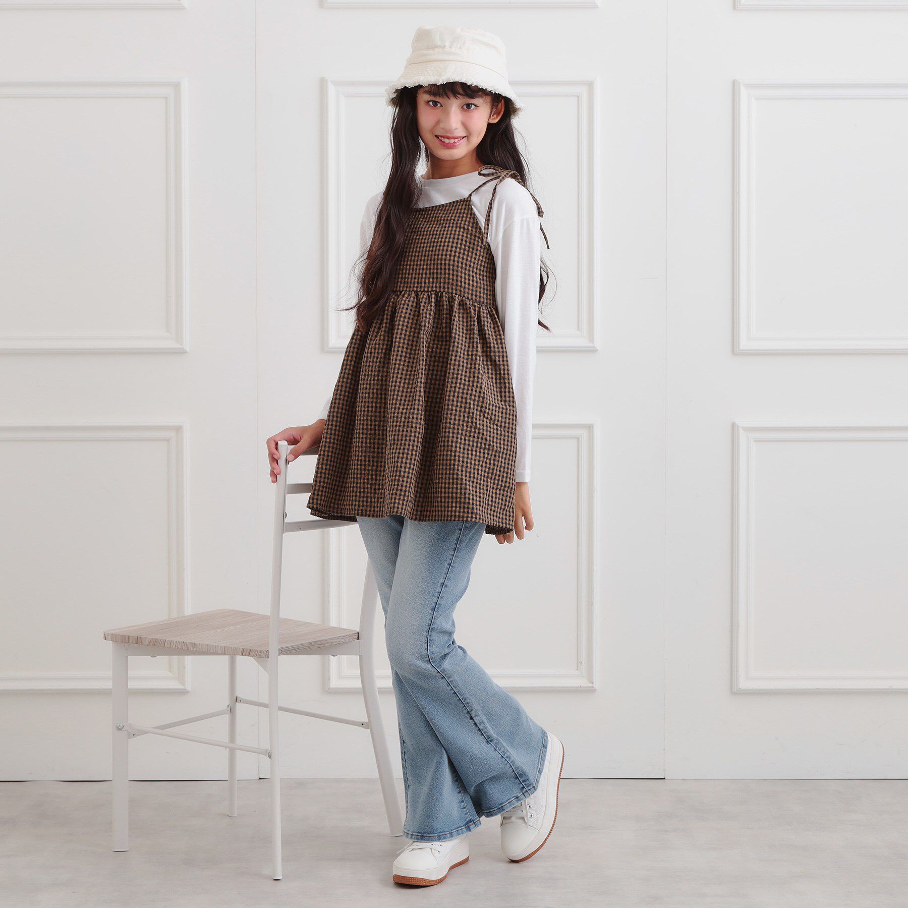 PINK-latte「フレアデニムパンツ」|その他|