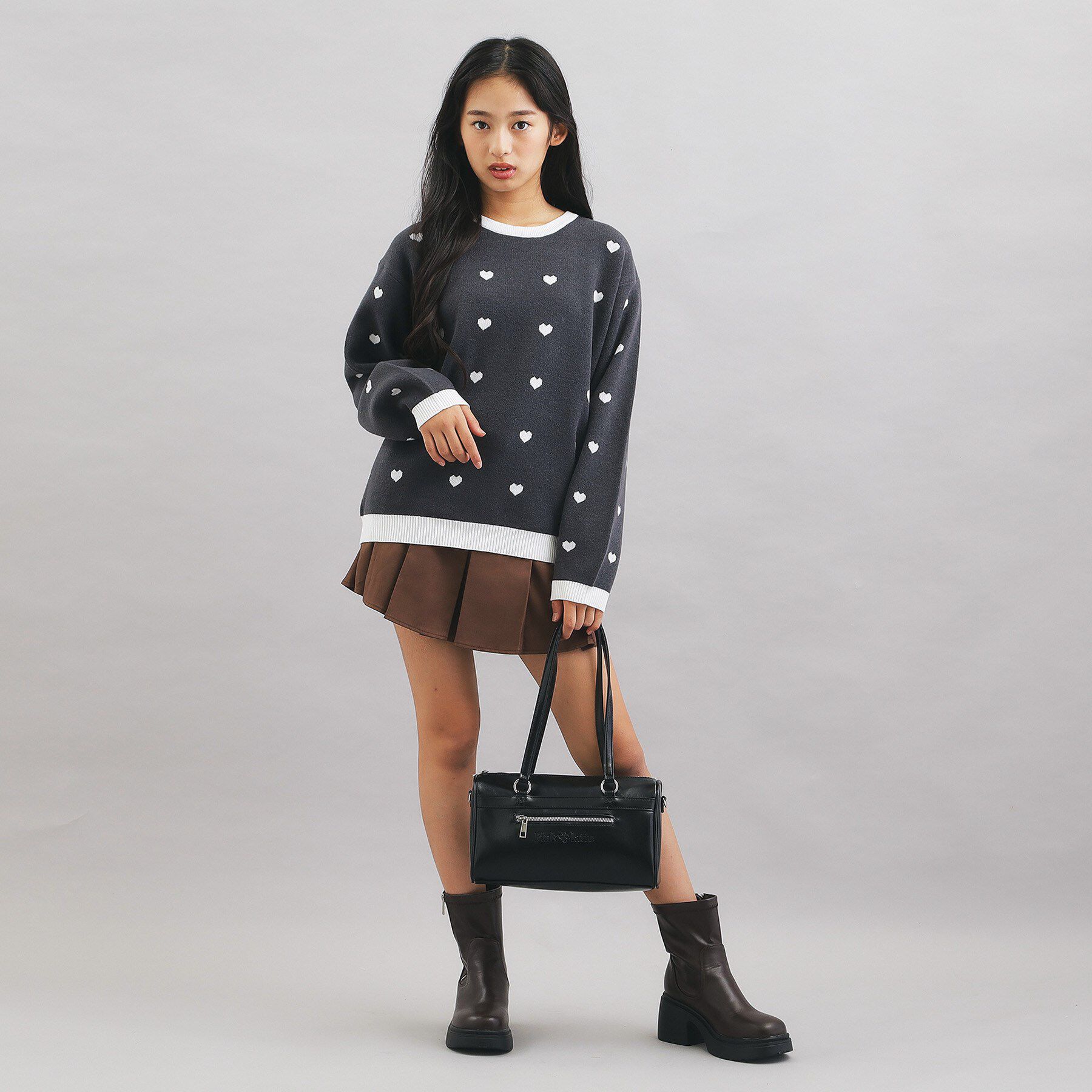 PINK-latte「【2WAY】ロングハンドルショルダーバッグ」|ショルダー・メッセンジャー|