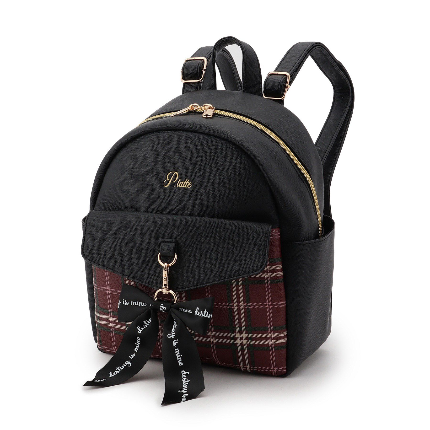 PINK-latte「フラップチェックミニリュック」|リュック|