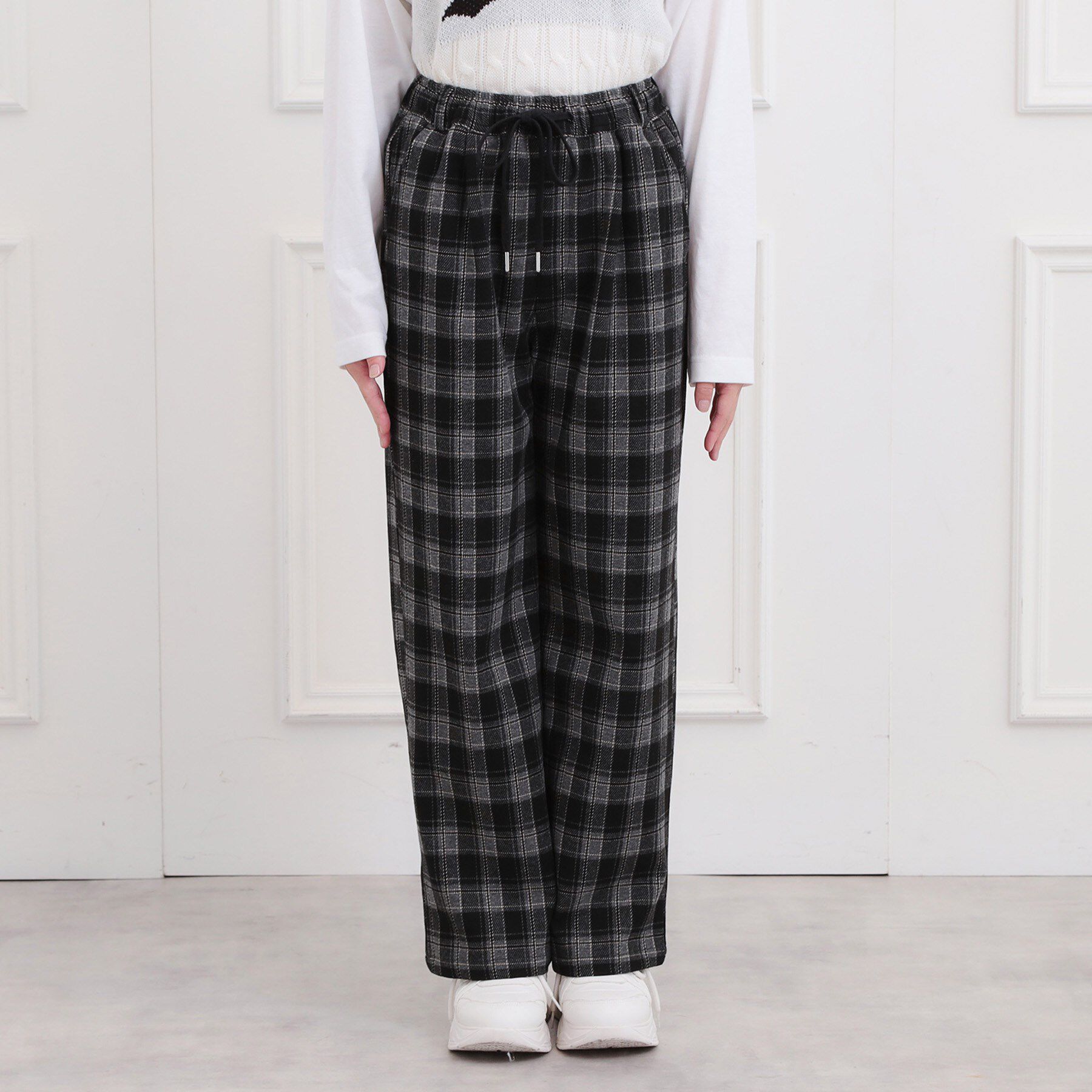 PINK-latte「裏起毛イージーロングパンツ」|その他|