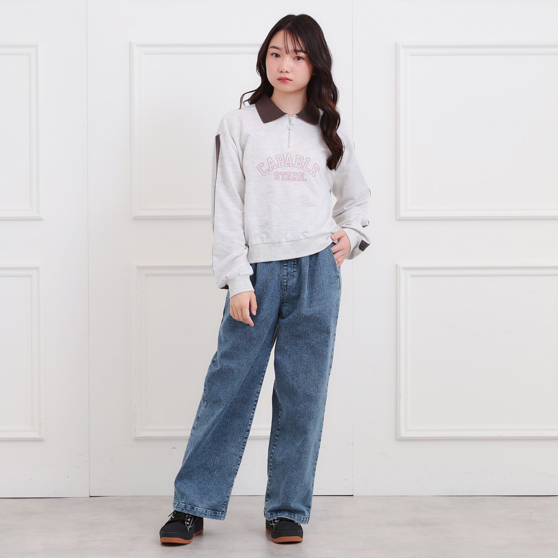 PINK-latte「裏起毛イージーロングパンツ」|その他|