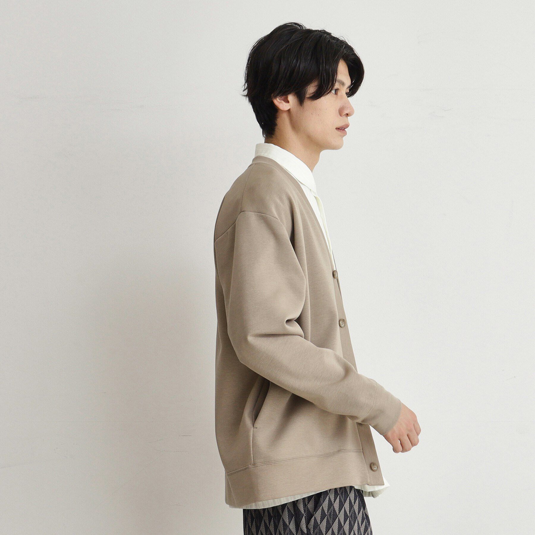 THE SHOP TK「ライトダンボールカーディガン」|カーディガン|