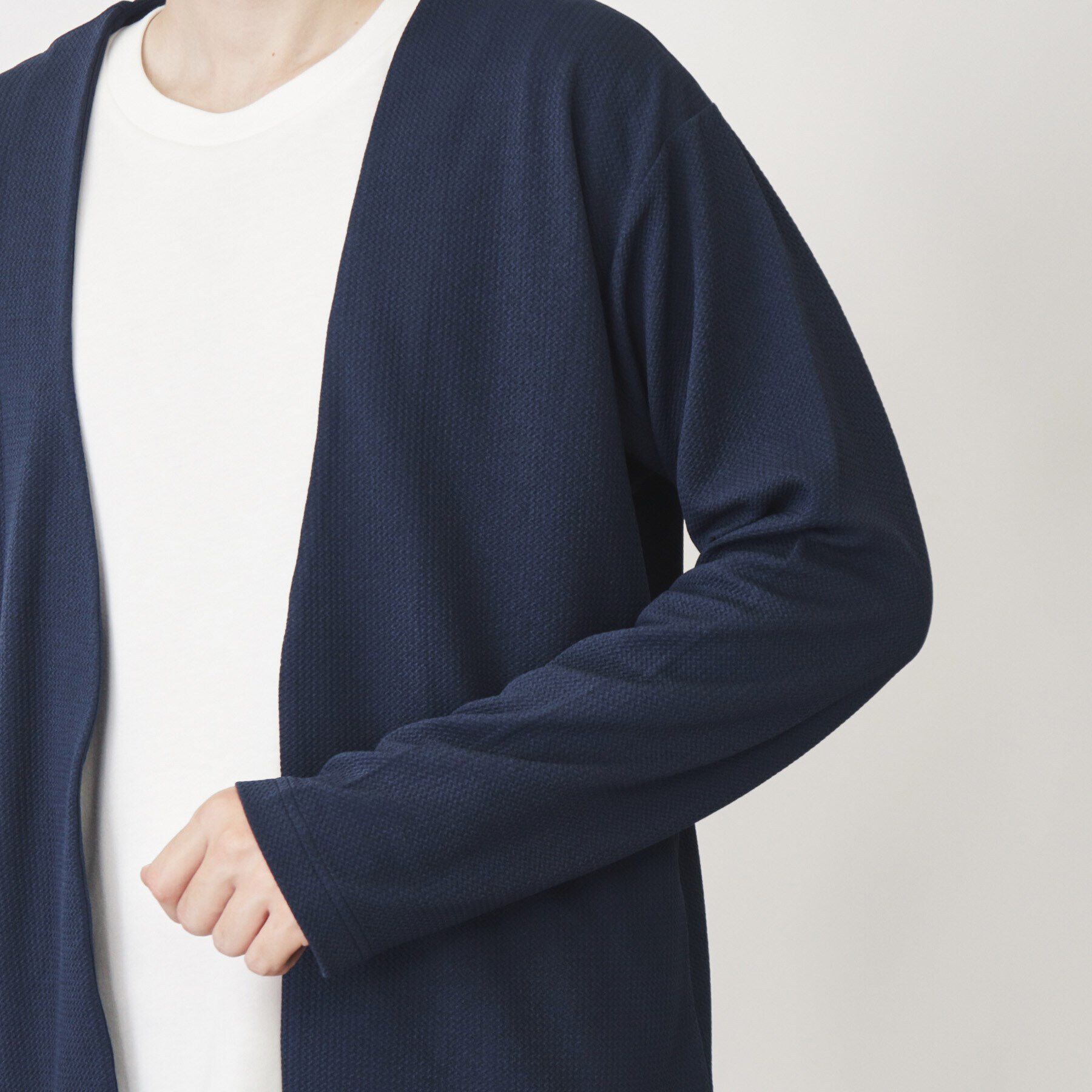 THE SHOP TK「【カーディガン＋ロンTセットアイテム】杢ふくれアンサンブルカーディガン」|カーディガン|