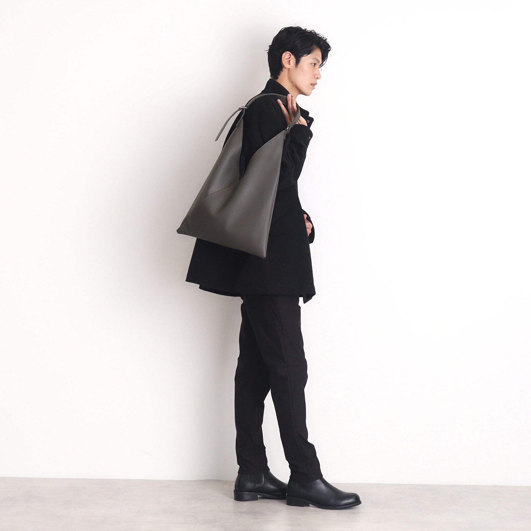 THE SHOP TK「シュリンクトライアングルバッグ」|トートバッグ|