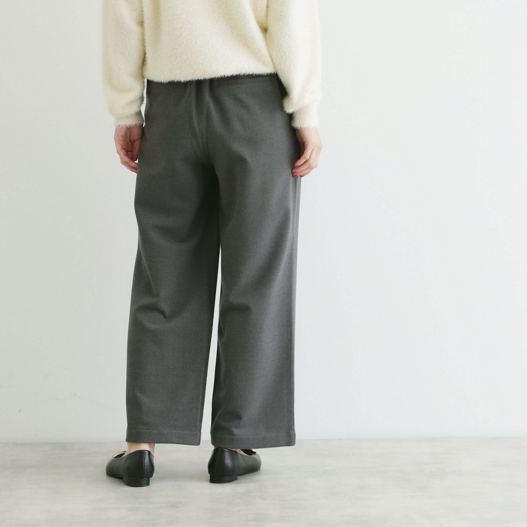 THE SHOP TK「【＠BAILA掲載】両面起毛ベーシックワイドパンツ/洗える」|その他|