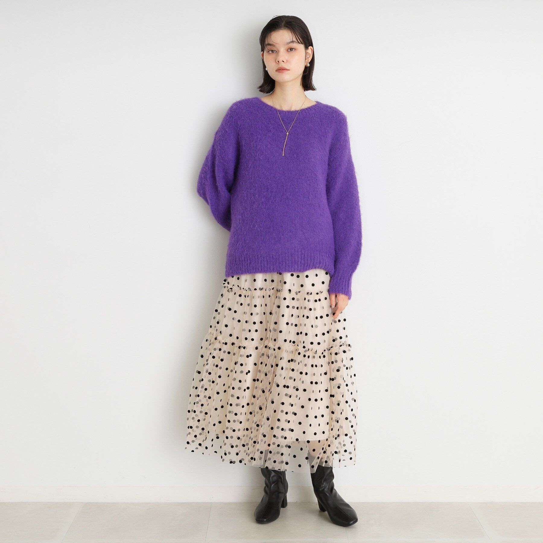 THE SHOP TK「ソフトシャギーヤーンプルオーバー」|ニット・セーター|