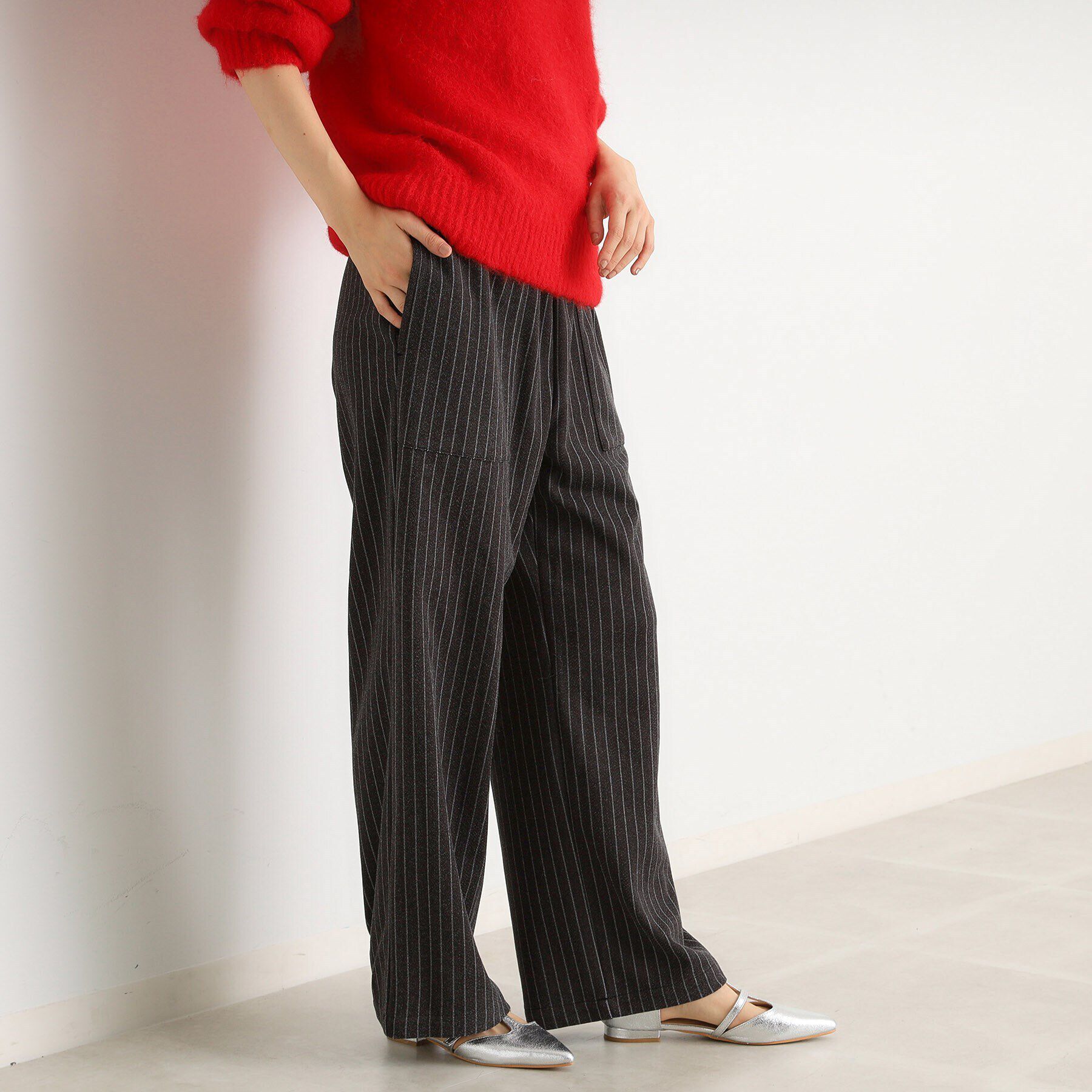 THE SHOP TK「圧縮ジャージ柄アソートワイドイージーパンツ」|その他|