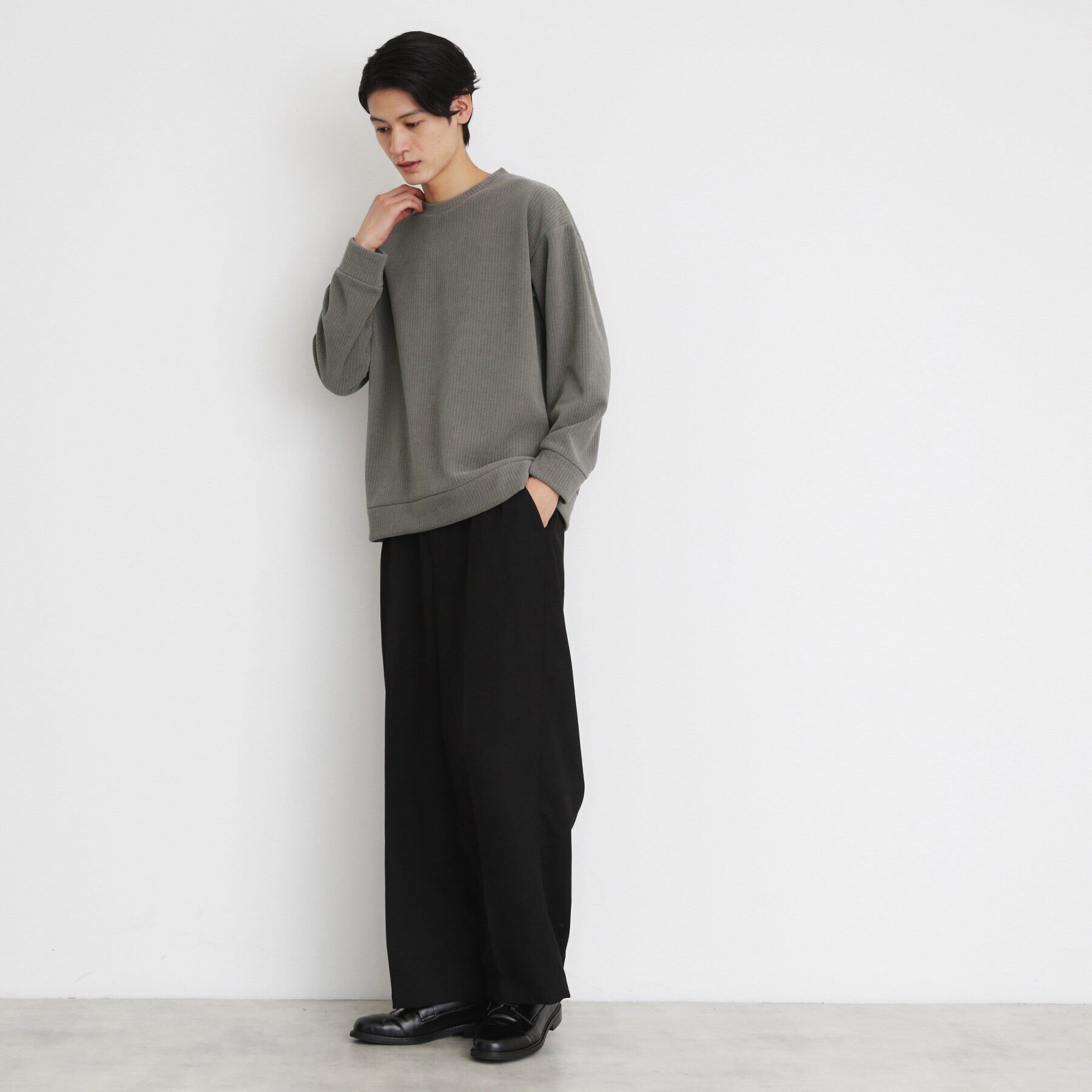 THE SHOP TK「ジャカードモールボアプルオーバー」|Tシャツ・カットソー|