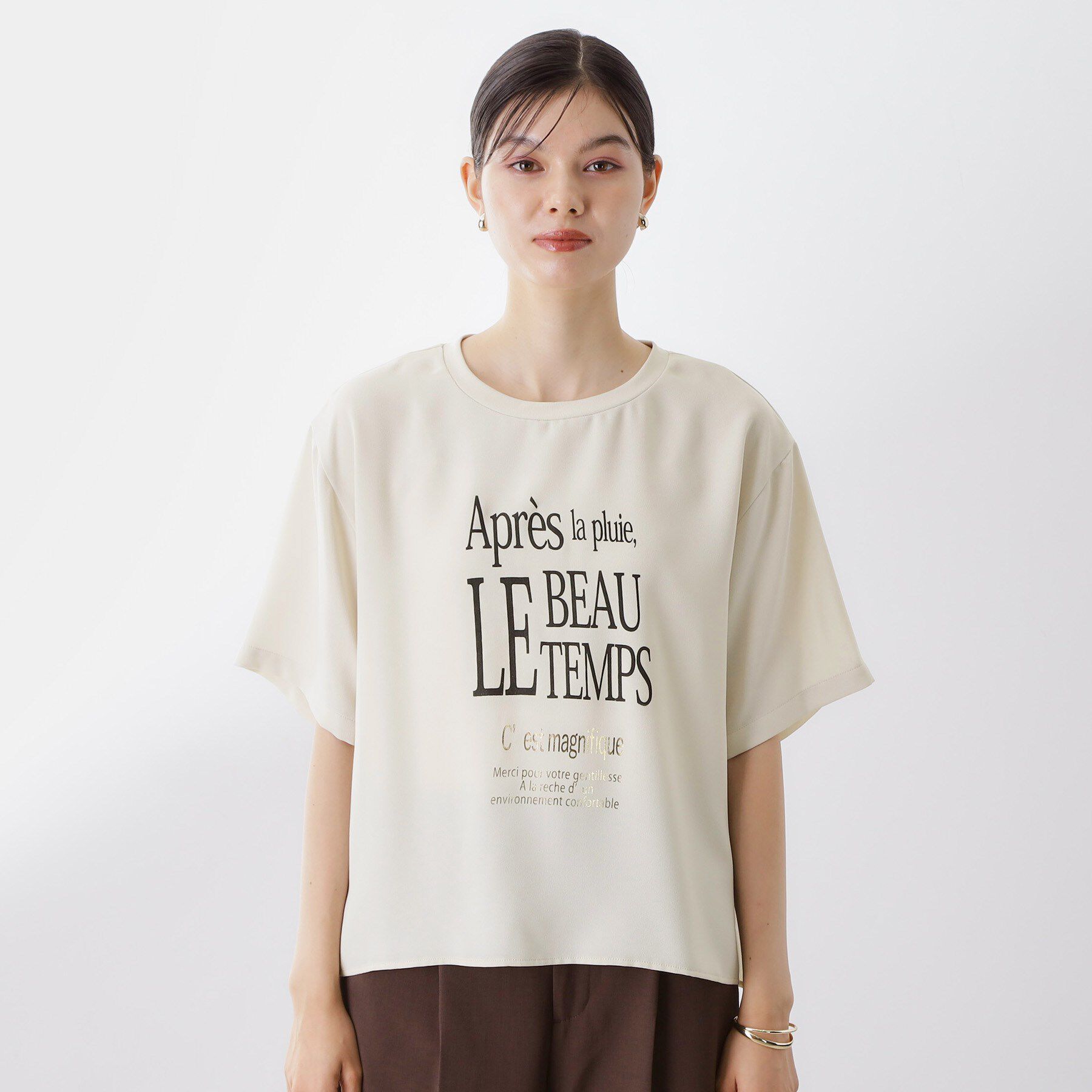 THE SHOP TK「アソートロゴTシャツ【接触冷感/防シワ/吸水速乾/UVケア/洗濯機OK】」|Tシャツ・カットソー|