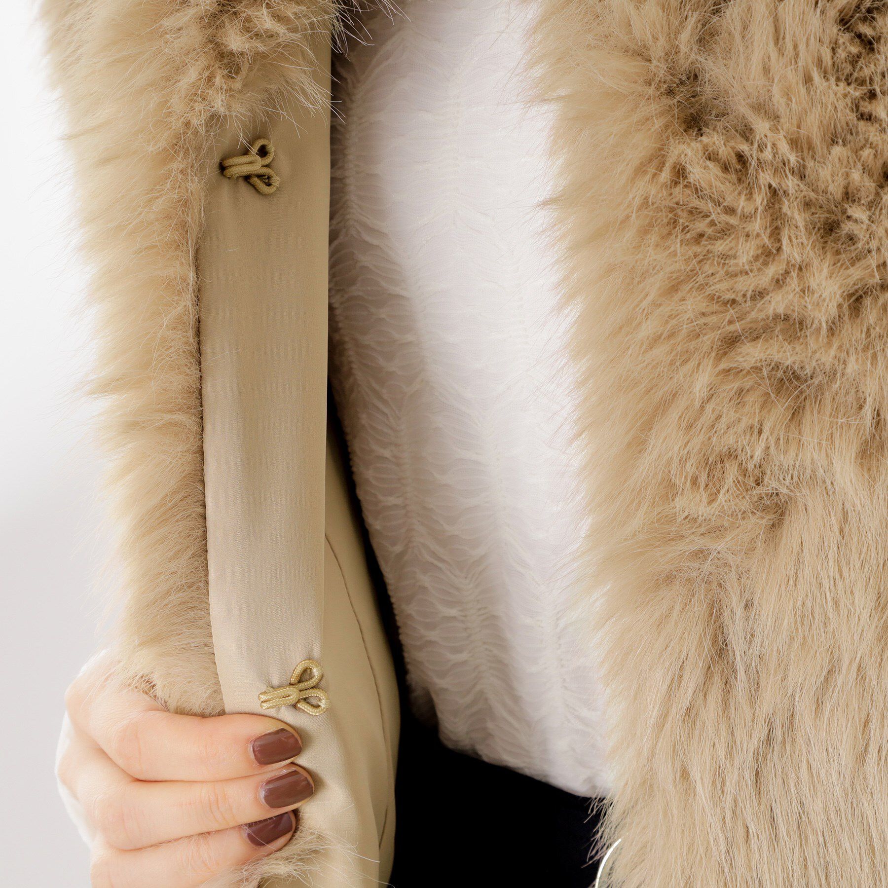 THE SHOP TK「フェイクファーベスト」|ベスト・ジレ|