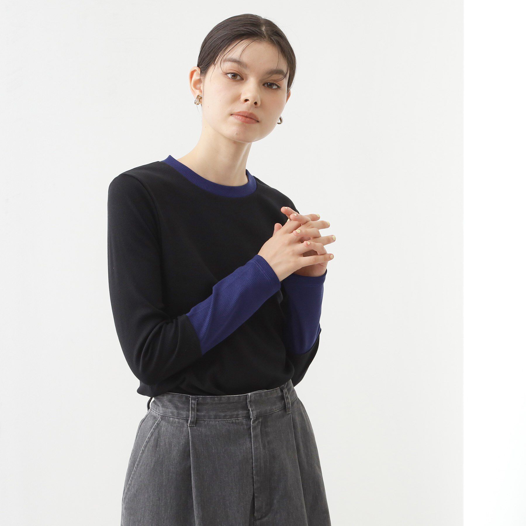 THE SHOP TK「バイカラーテレコプルオーバー」|Tシャツ・カットソー|