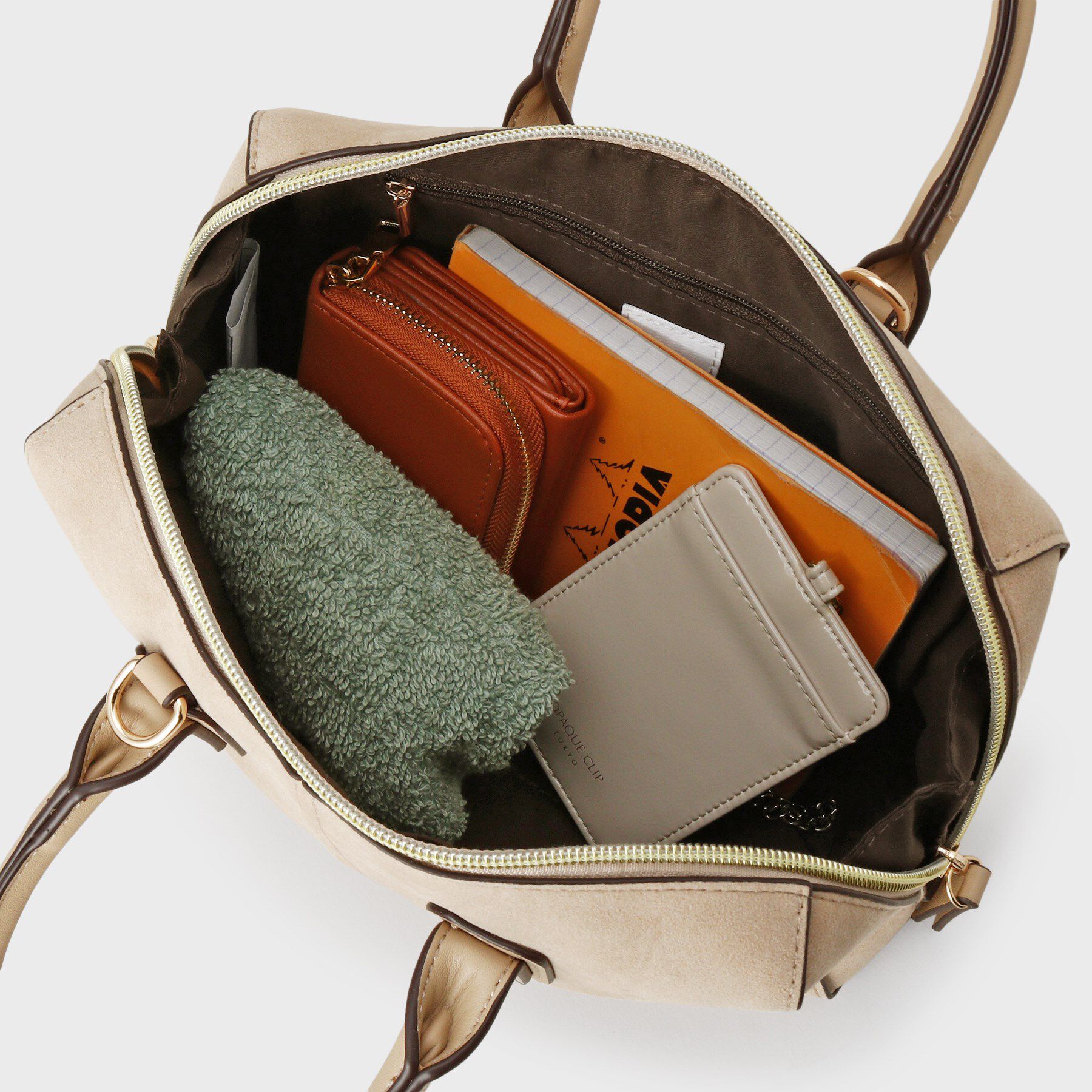 THE SHOP TK「チャーム付きスエードミニボストンバッグ」|ボストンバッグ|