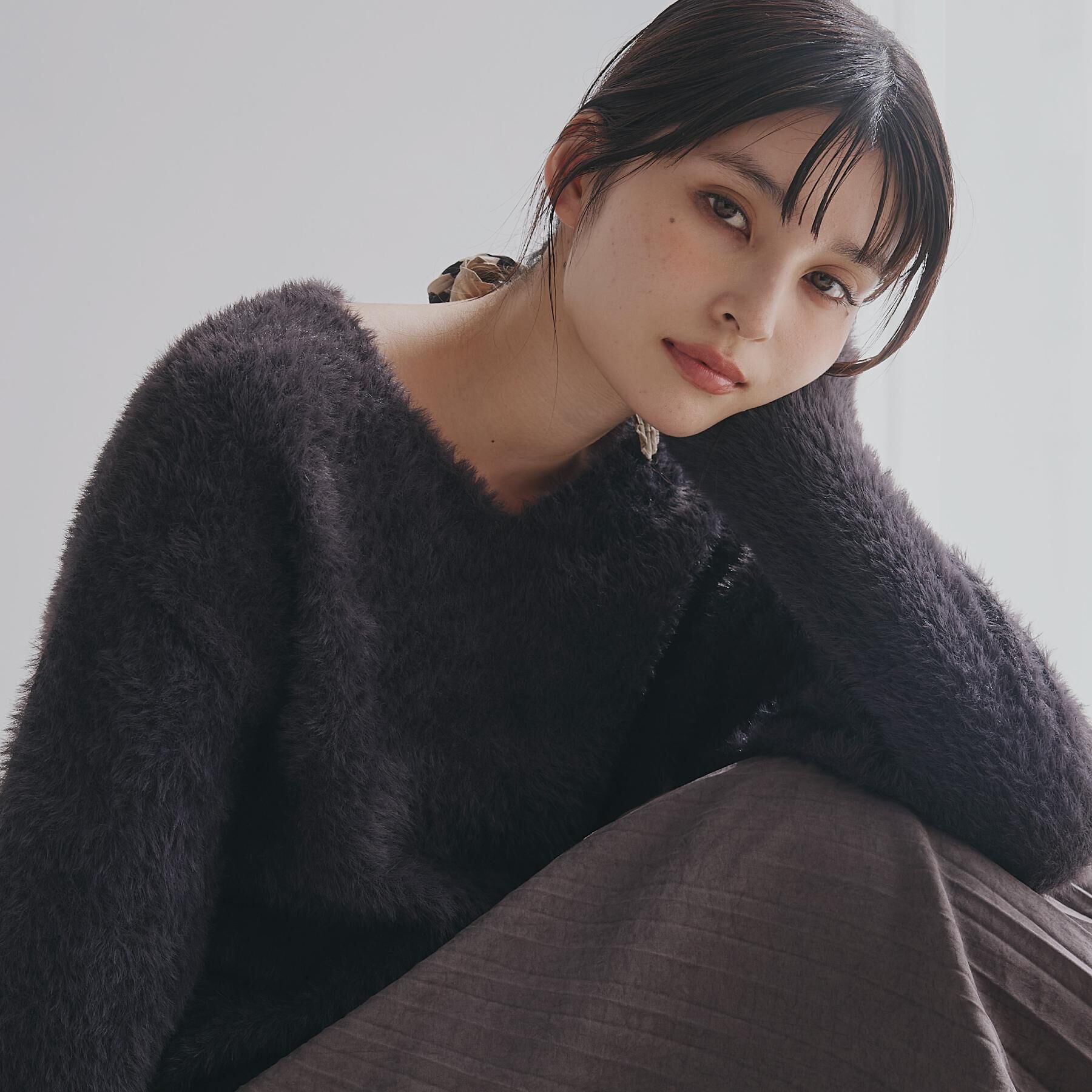 THE SHOP TK「【選べる7色/華やかで柔らか】ふわふわフェザーニット/洗える・前後2WAY」|ニット・セーター|