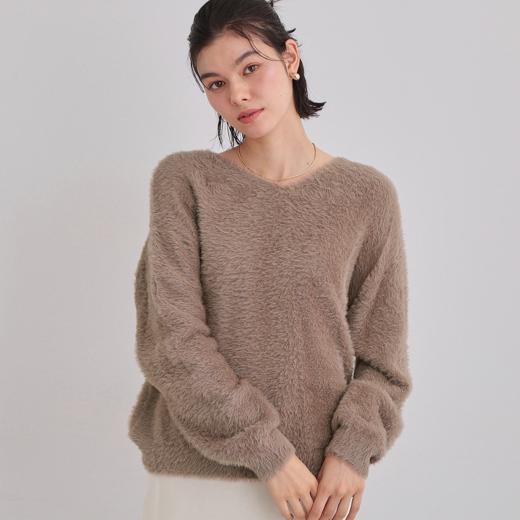 THE SHOP TK「【選べる7色/華やかで柔らか】ふわふわフェザーニット/洗える・前後2WAY」|ニット・セーター|