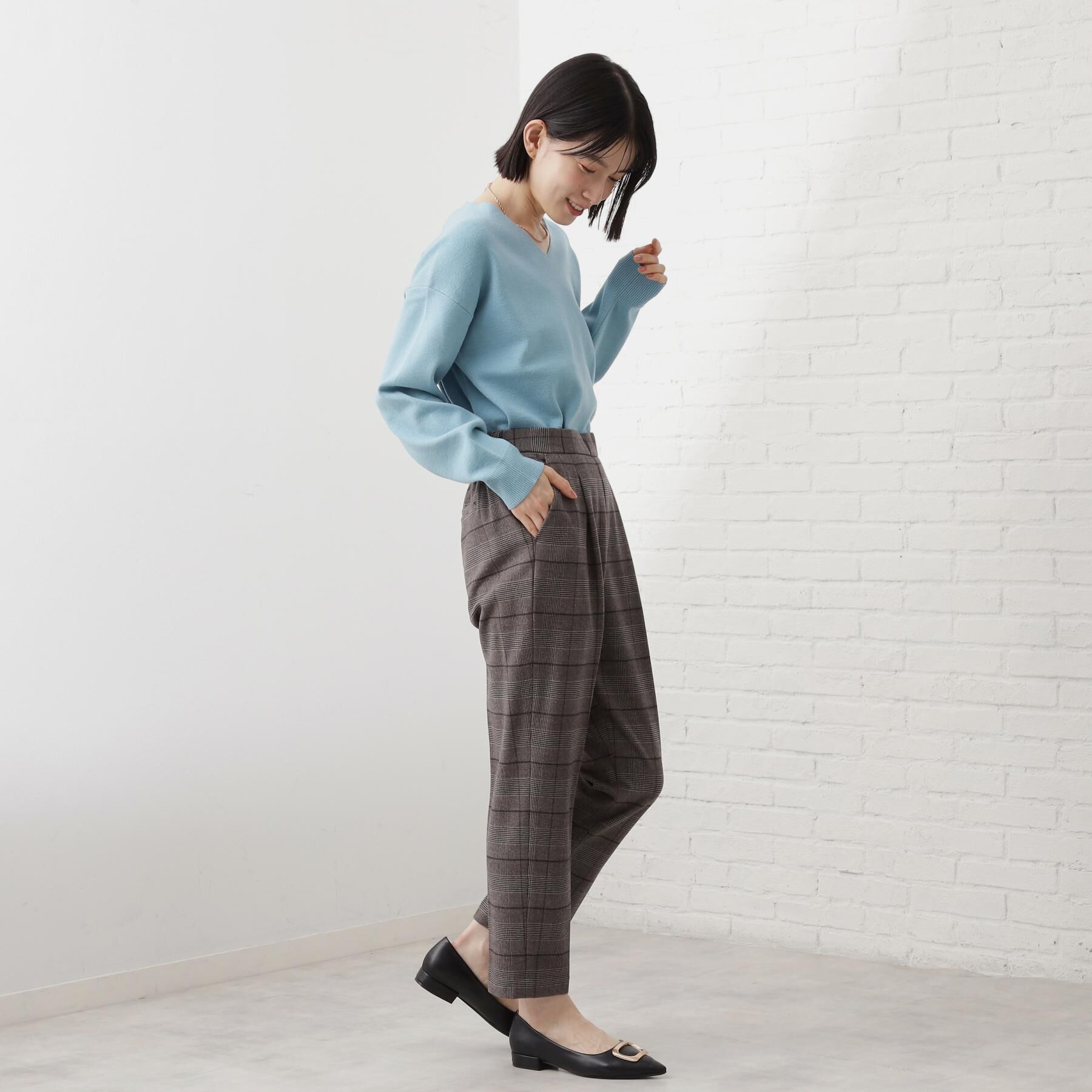 THE SHOP TK「【着丈選べる/XS～XLサイズ】あったか裏起毛テーパードパンツ」|その他|