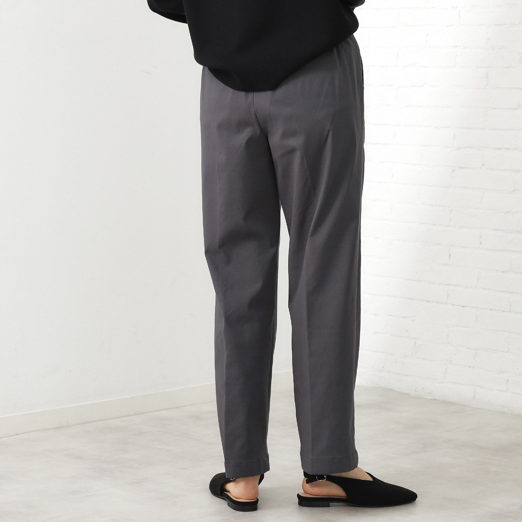 THE SHOP TK「【ラクで快適】ハイパーストレッチ あったか裏起毛ワイドパンツ」|その他|