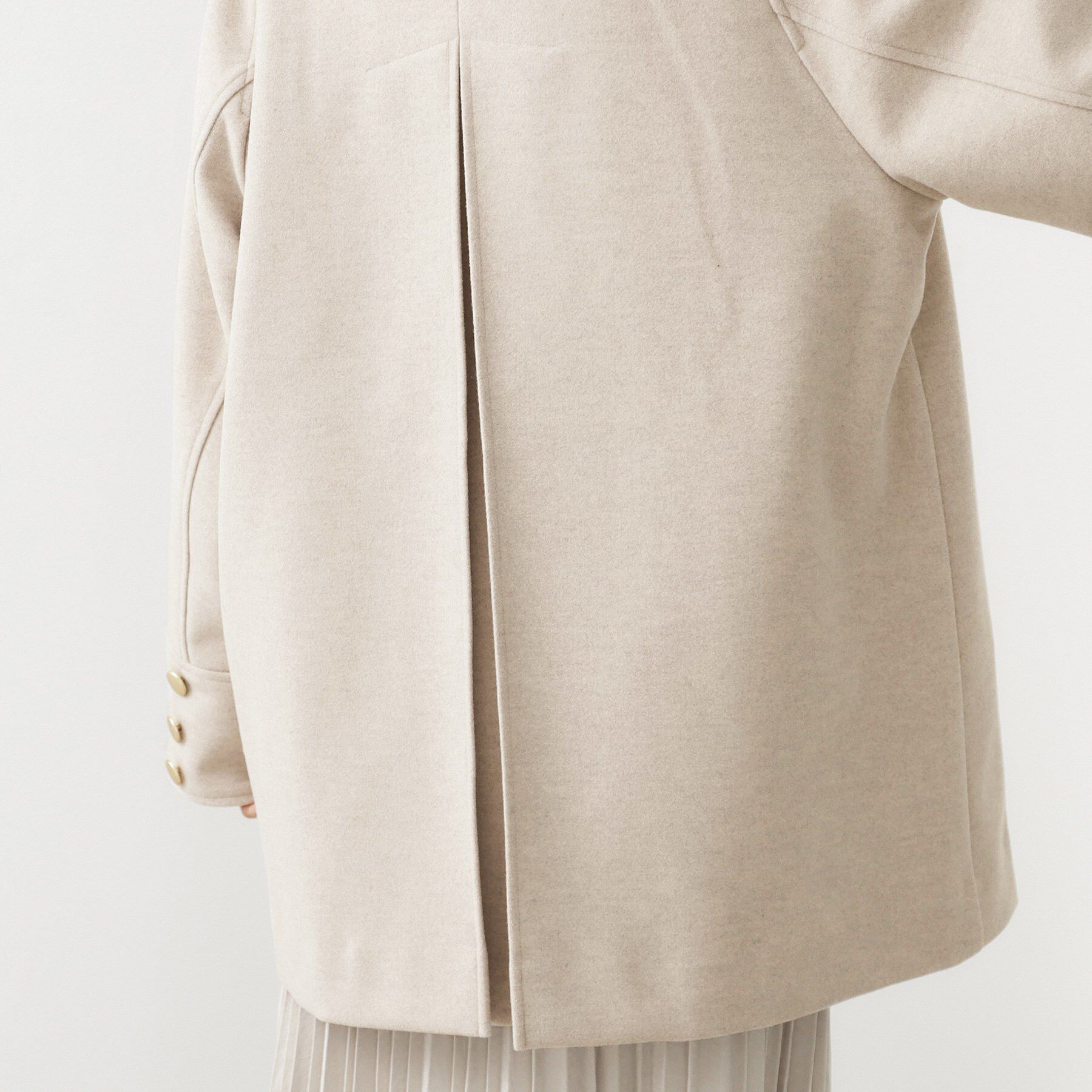 THE SHOP TK「クラシカルな装い ウールライクスタンドカラーコート」|その他|