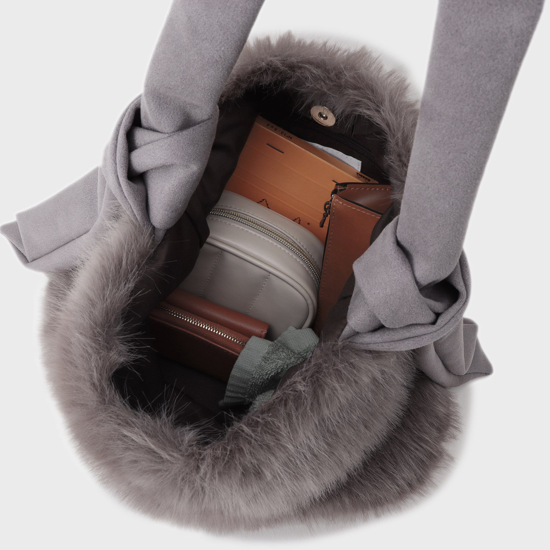 THE SHOP TK「フェイクファートート」|トートバッグ|