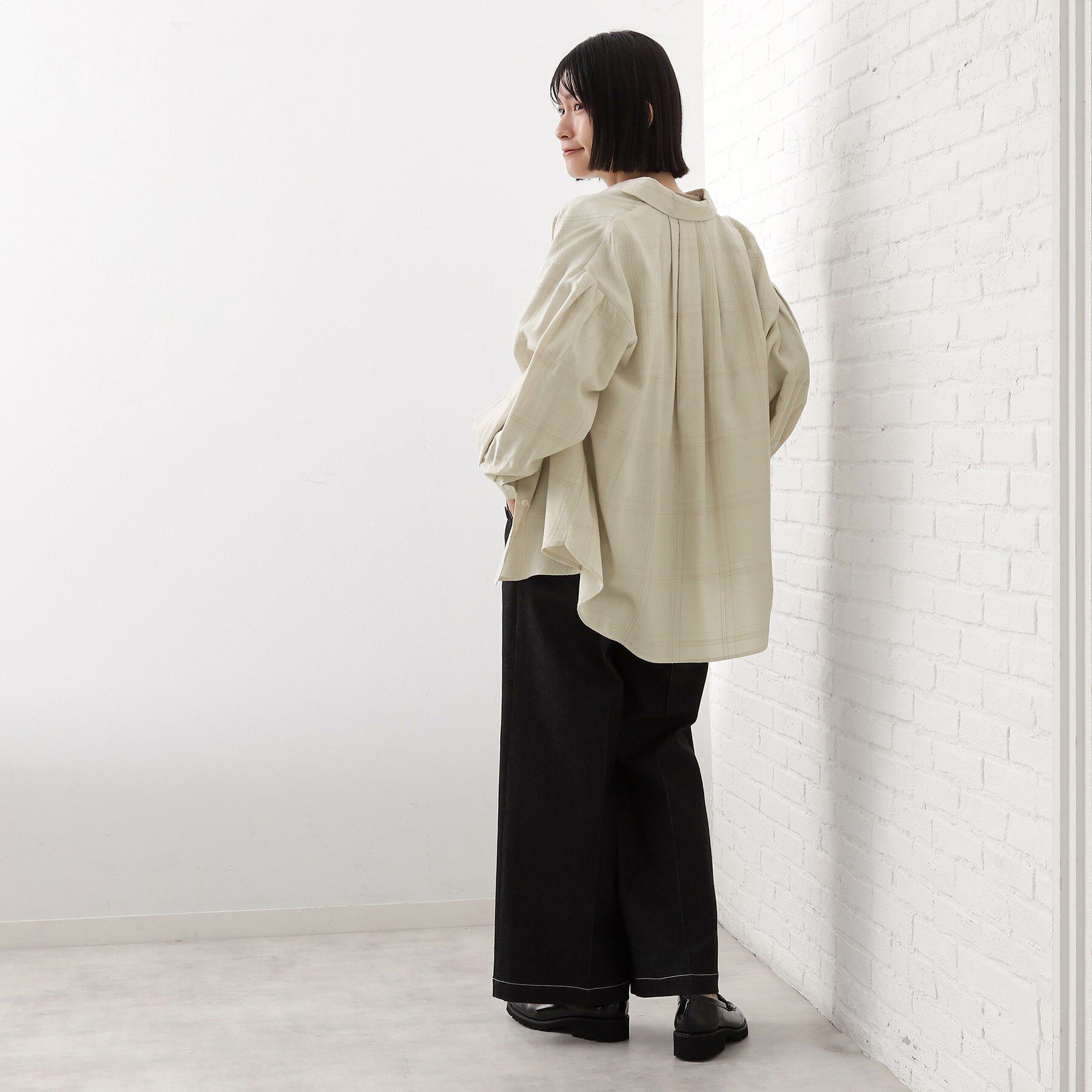 THE SHOP TK「インしてる風にも着られるチェックシャツ」|シャツ・ブラウス|