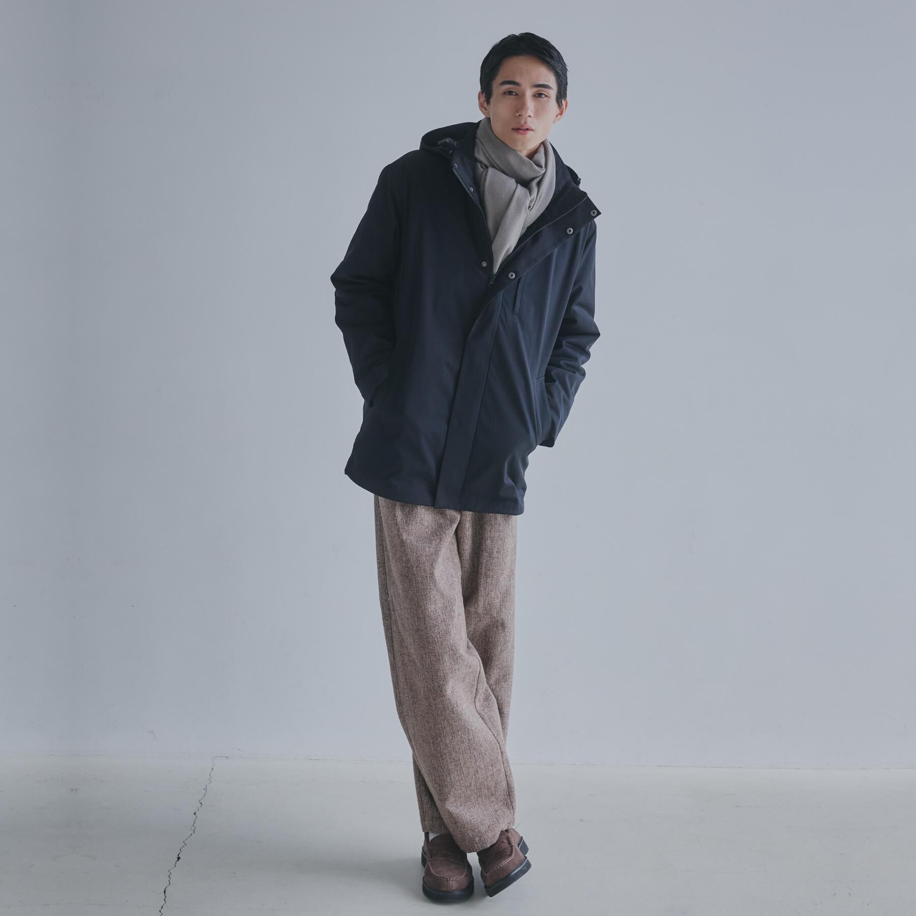 THE SHOP TK「【3WAY】中綿ライナー付き カルゼコート　洗濯機OK/ON・OFF対応」|その他|