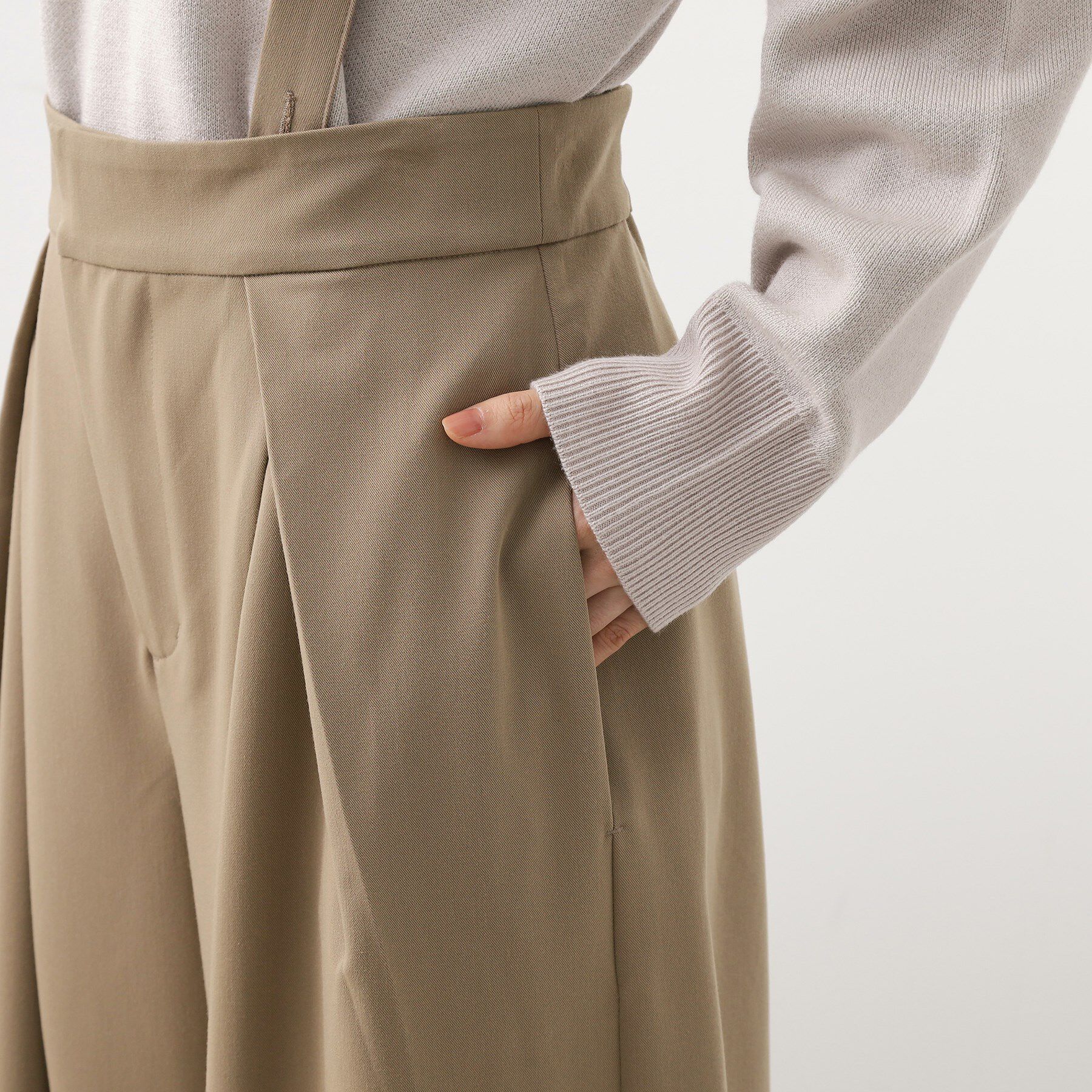 THE SHOP TK「サス付きタックワイドパンツ」|その他|