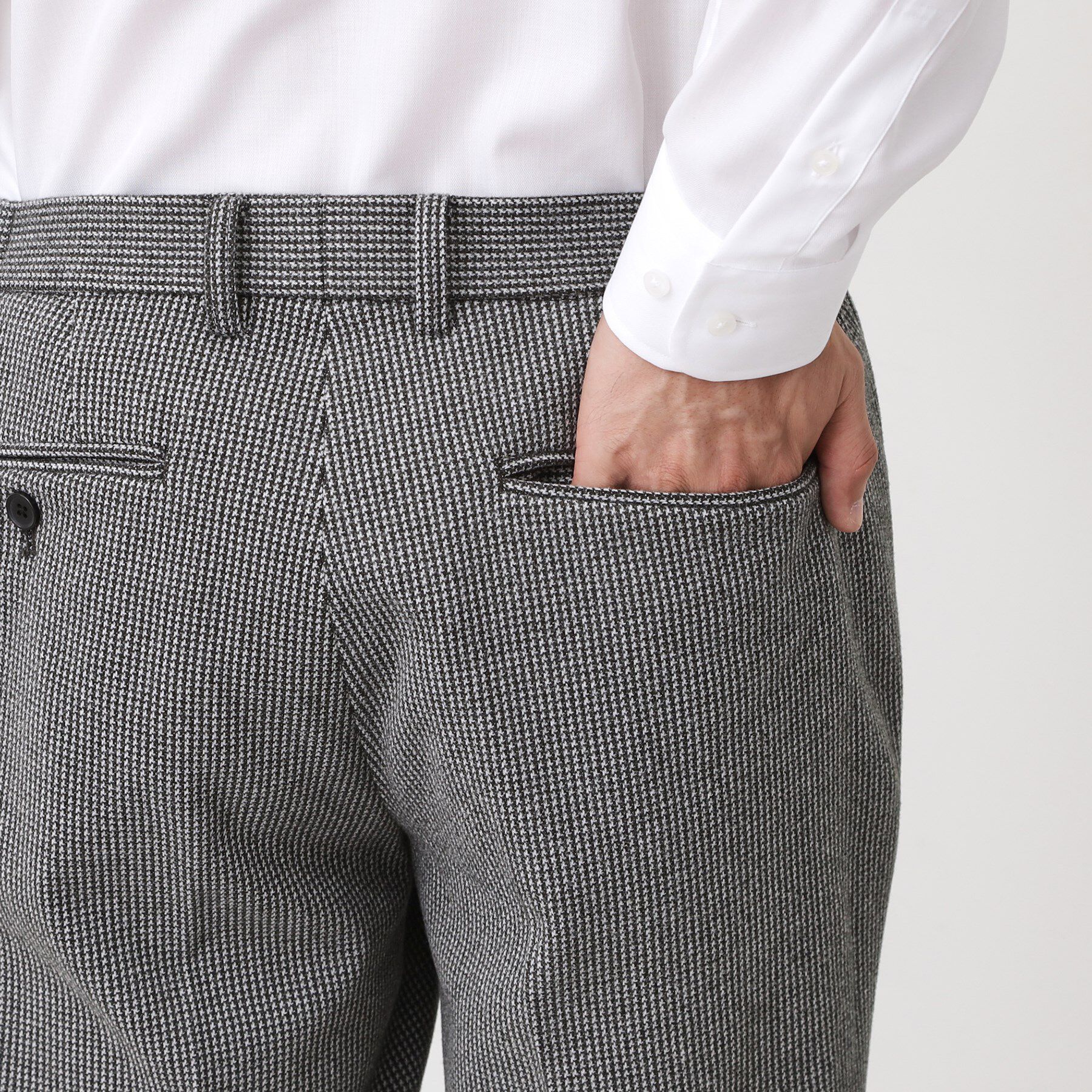 THE SHOP TK「ツイードライクジャージスラックス【セットアップ可／洗濯機OK】」|その他|