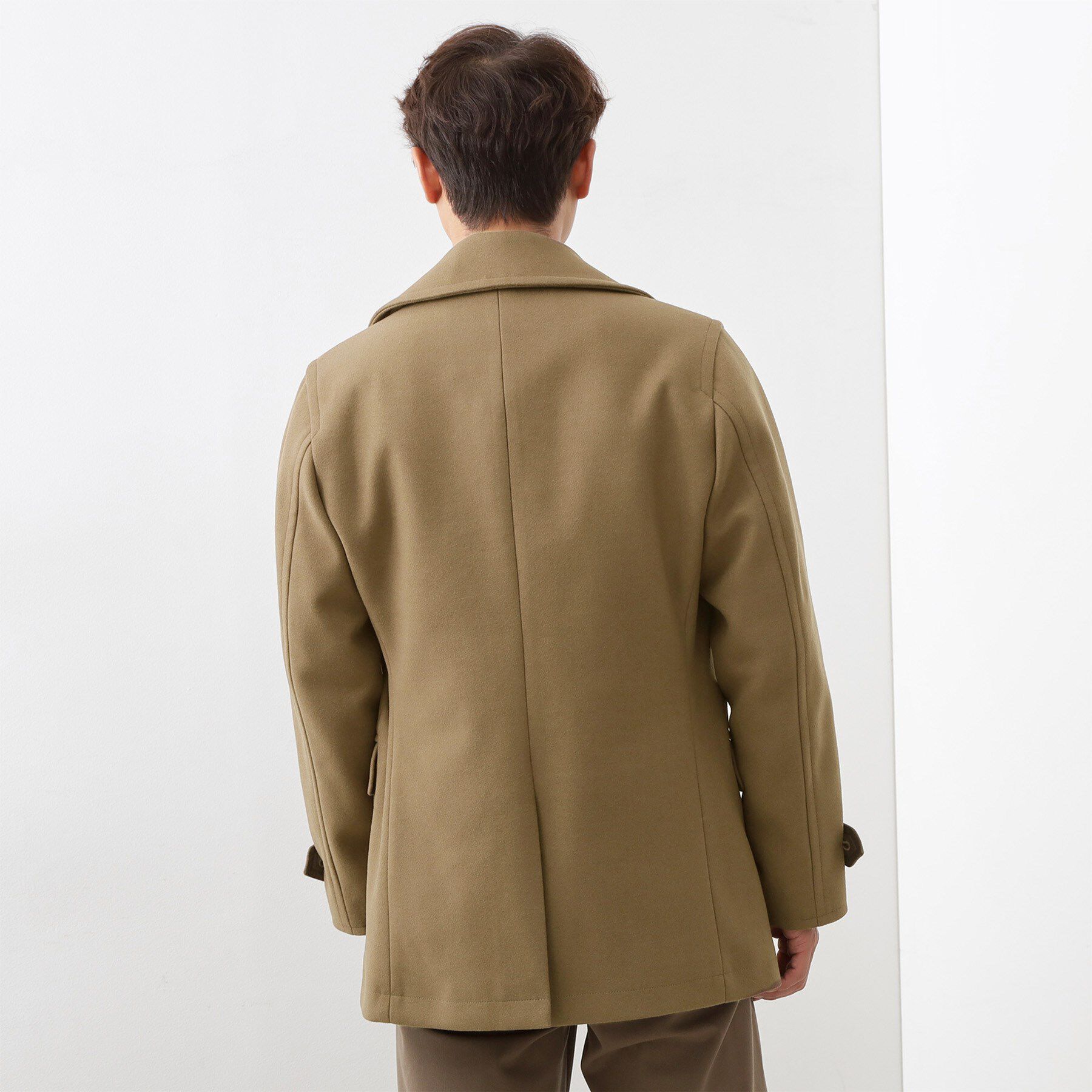 THE SHOP TK「ウーリックシングルPジャケット」|ピーコート|