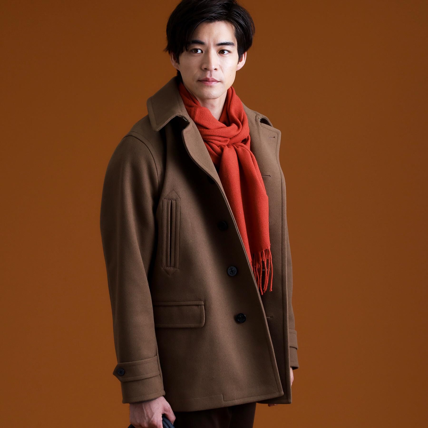 THE SHOP TK「ウーリックシングルPジャケット」|ピーコート|