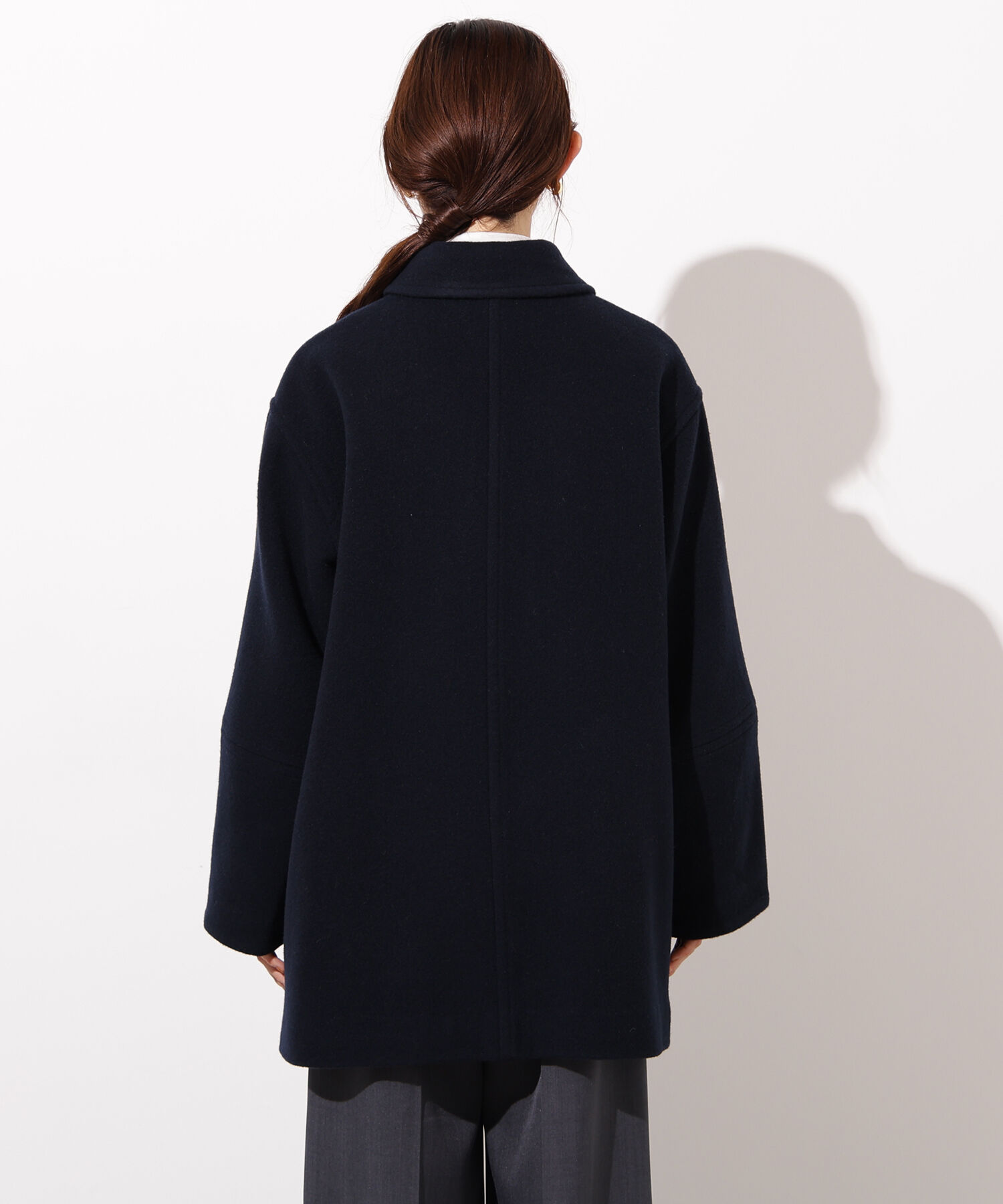  「ステンカラーミディコート」|ブルゾン・スタジャン|