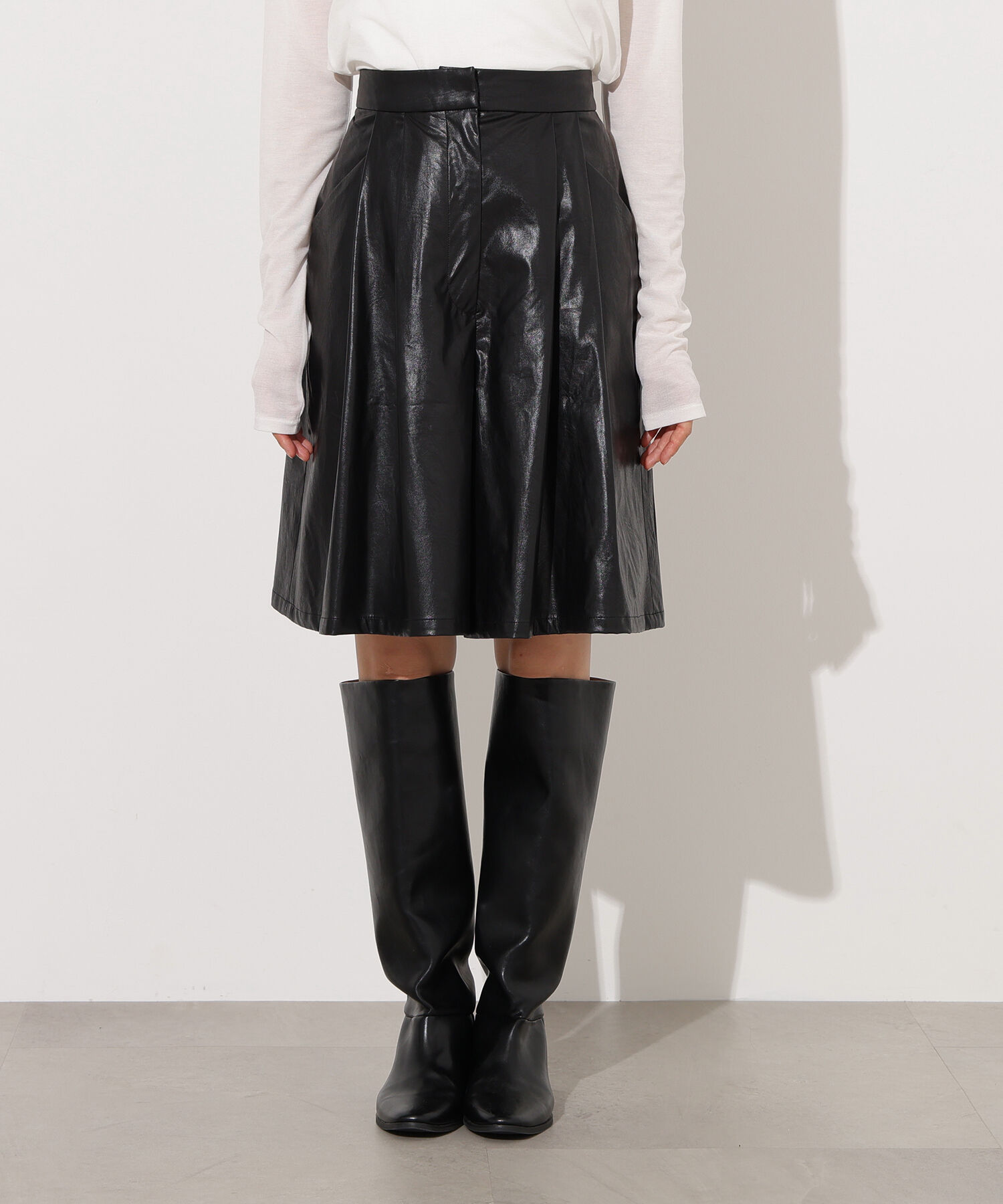  「フェイクレザーハーフパンツ」|その他|