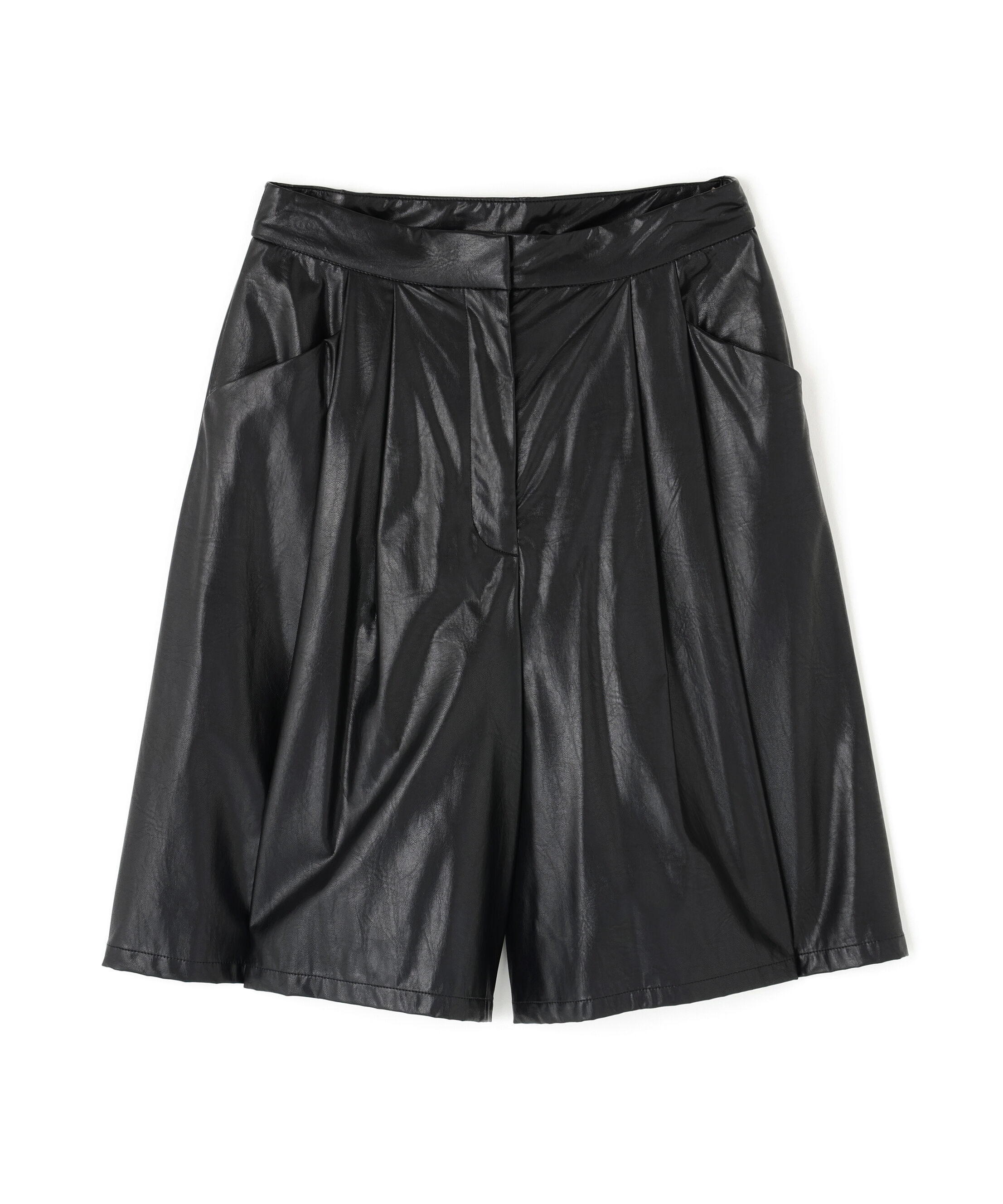  「フェイクレザーハーフパンツ」|その他|