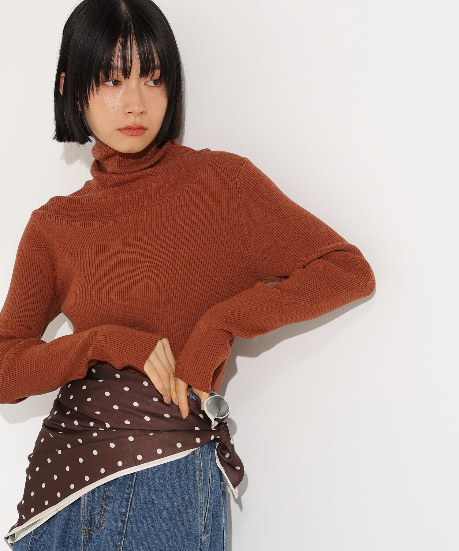  「ベーシックタートルネックニット」|ニット・セーター|