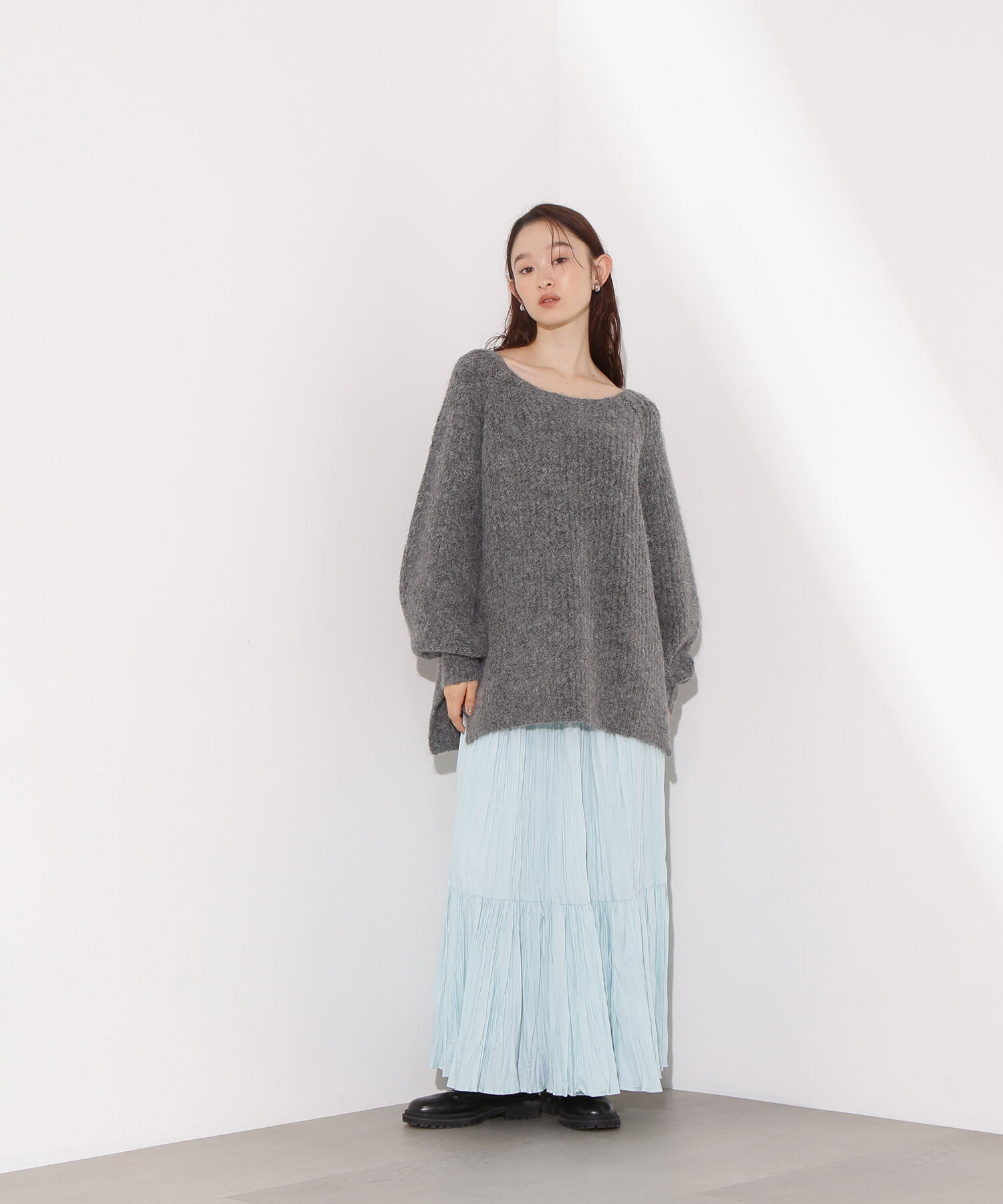  「ティアードプリーツスカート」|スカート|