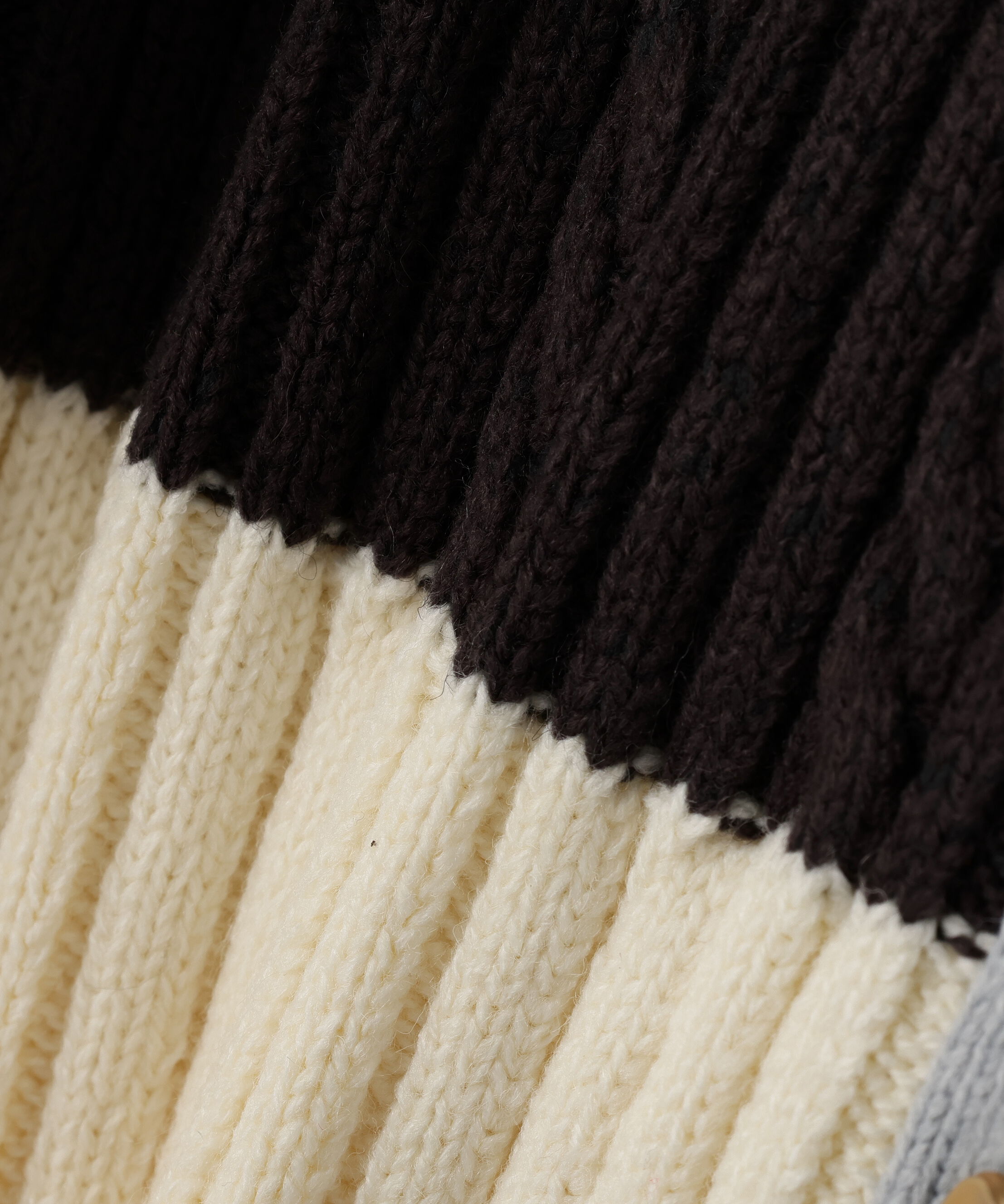  「カラーブロッキングカーディガン」|ニット・セーター|