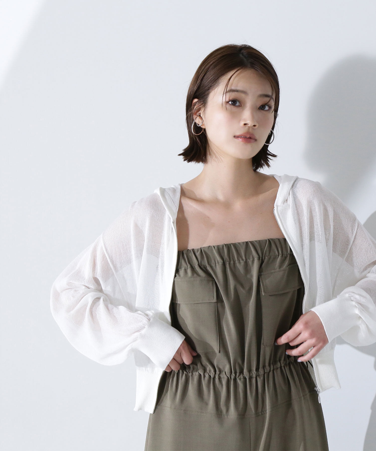  「シアージップパーカー」|ニット・セーター|