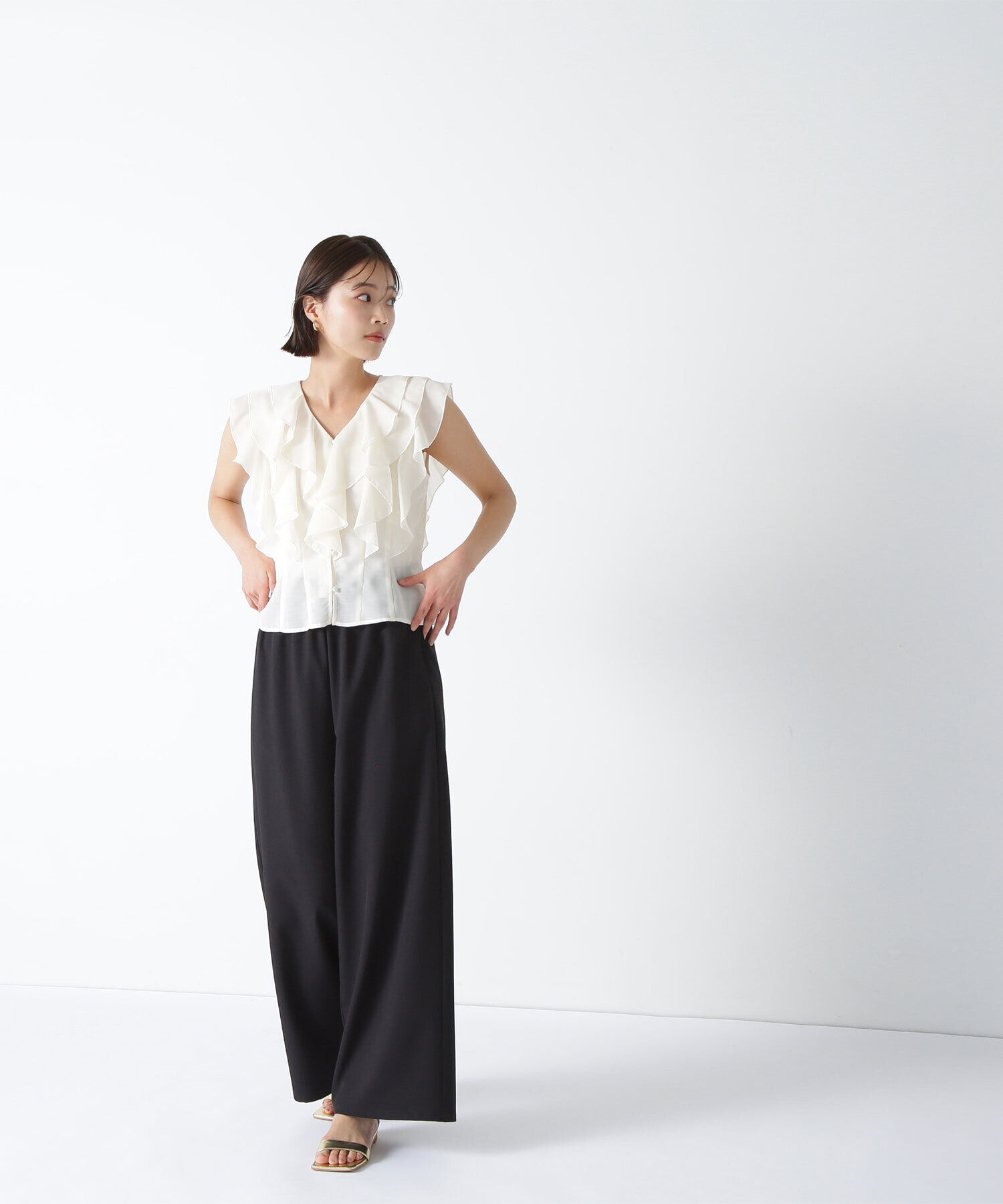  「ウエストギャザーリラクシーパンツ」|その他|