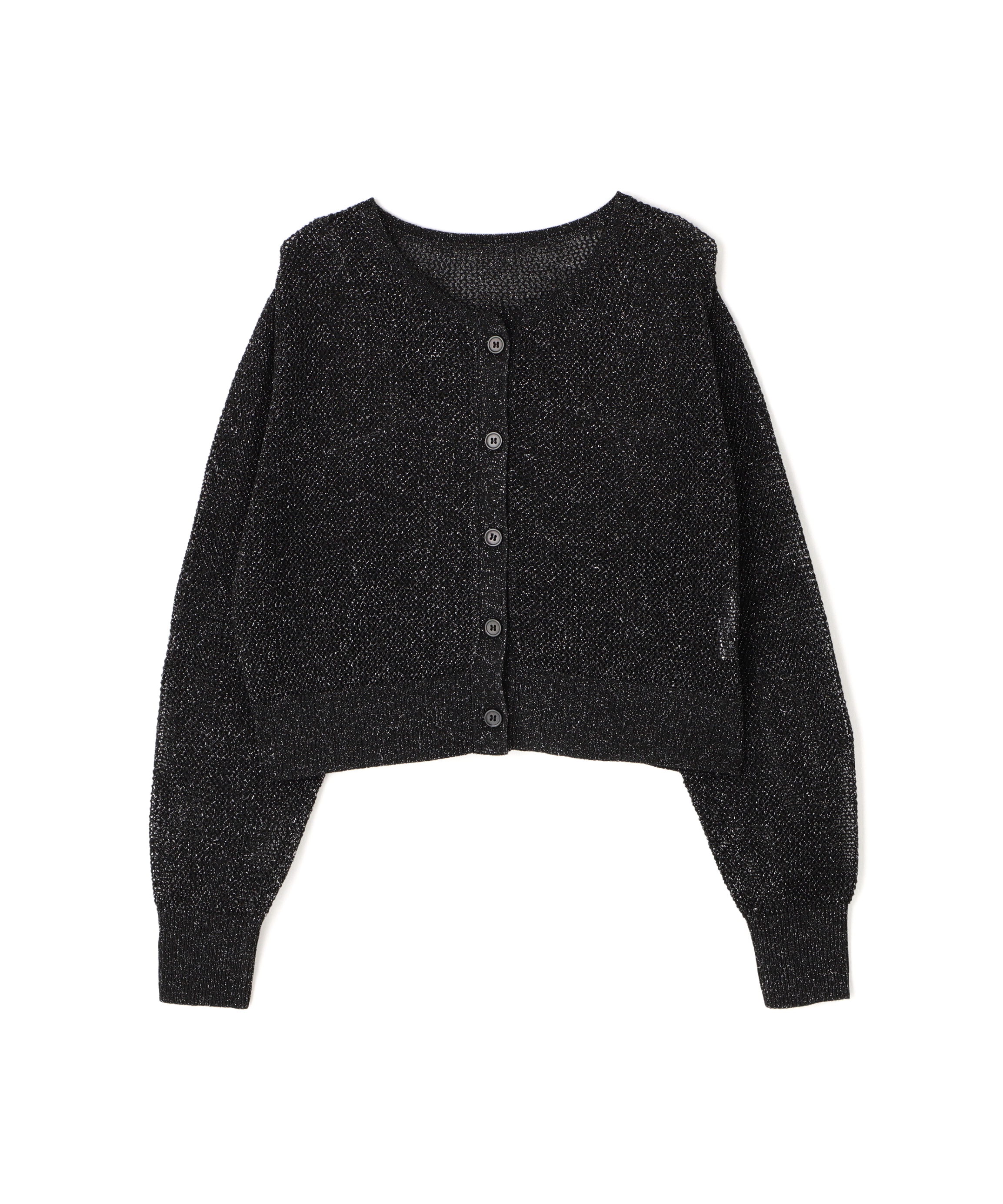  「ラメメッシュカーディガン」|ニット・セーター|