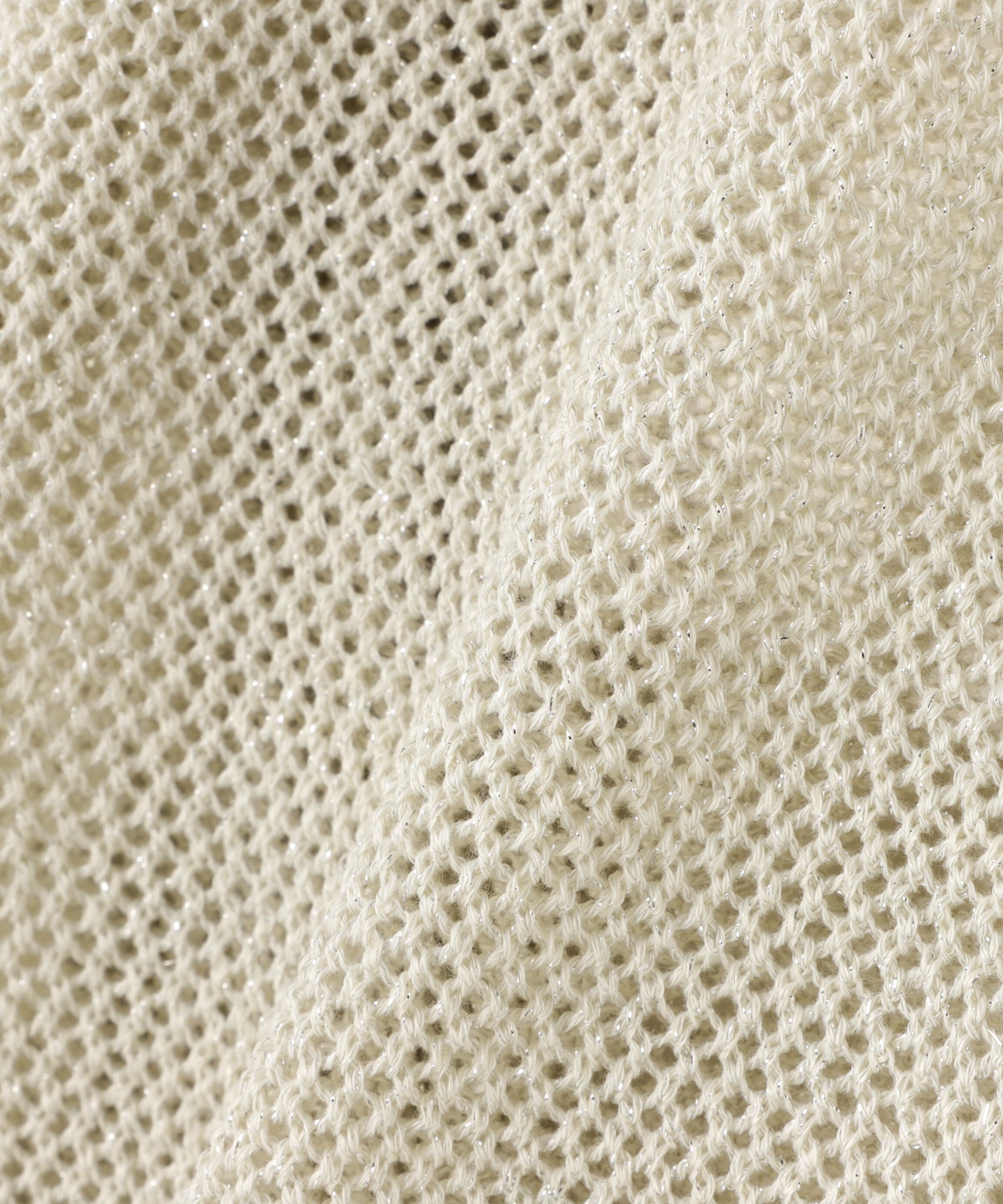  「ラメメッシュカーディガン」|ニット・セーター|